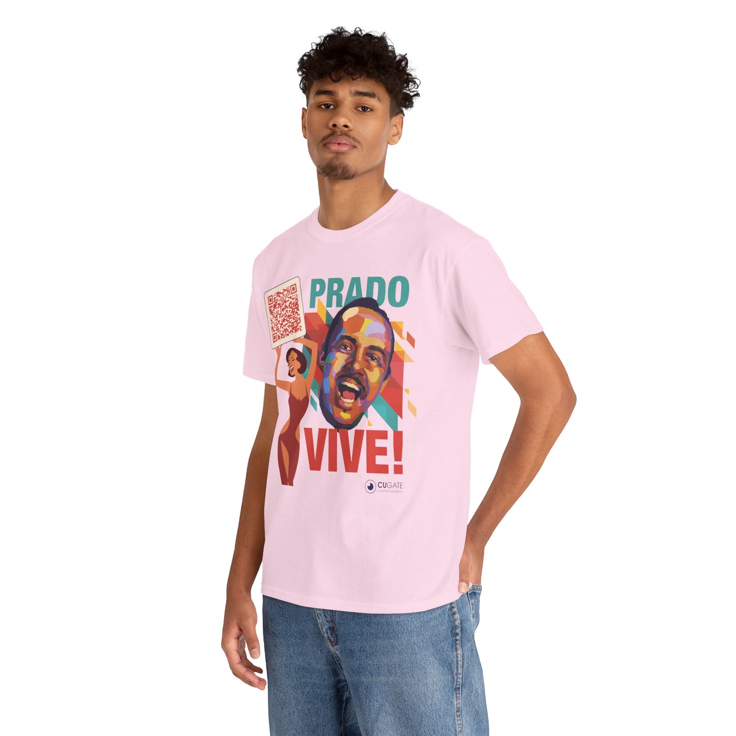 Prado Vive T-Shirt- Mambo T-Shirt, Latin Music T-Shirt (QR-Playlist Included), Playlist Tee