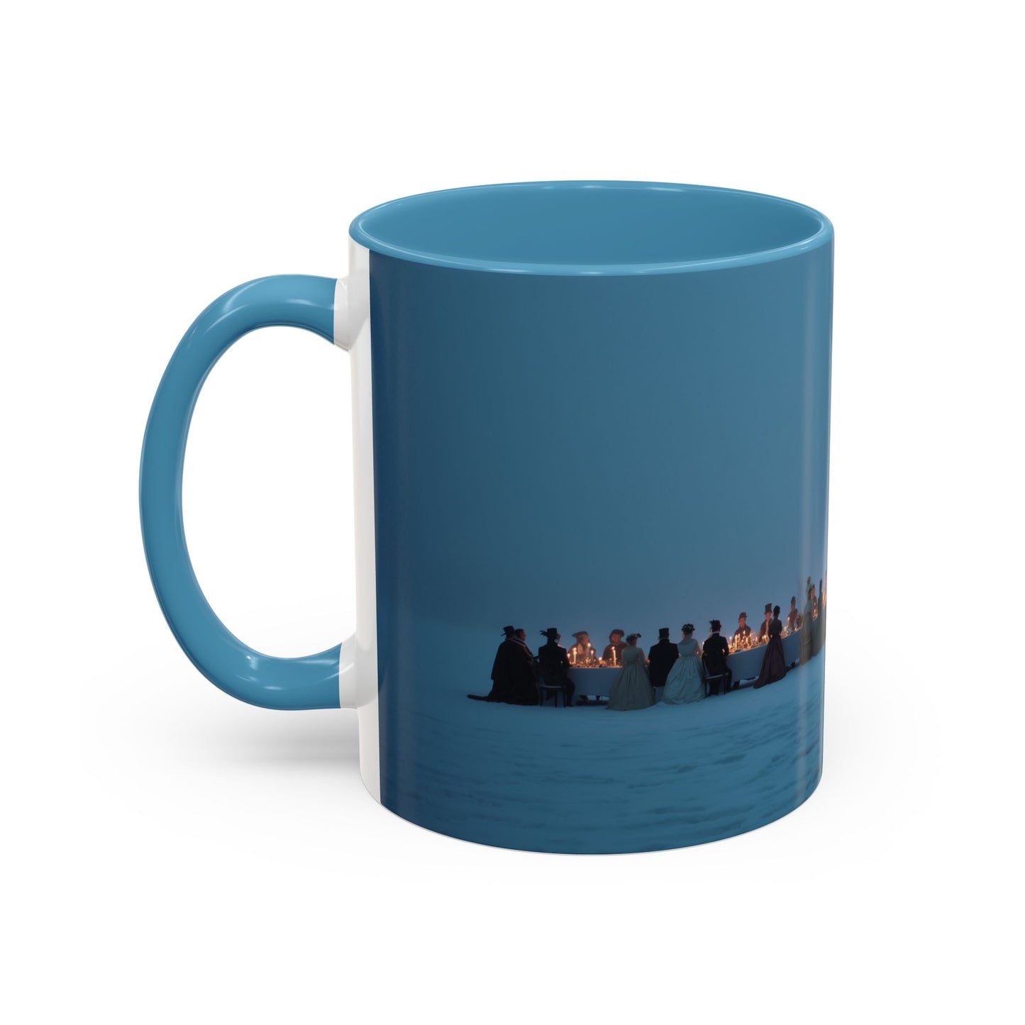 Christmas Dinner Mug (USA) - Holiday Mug, Elegant Classical Music Mug, Community Mug, Celebration Mug, Holiday Traditions Mug