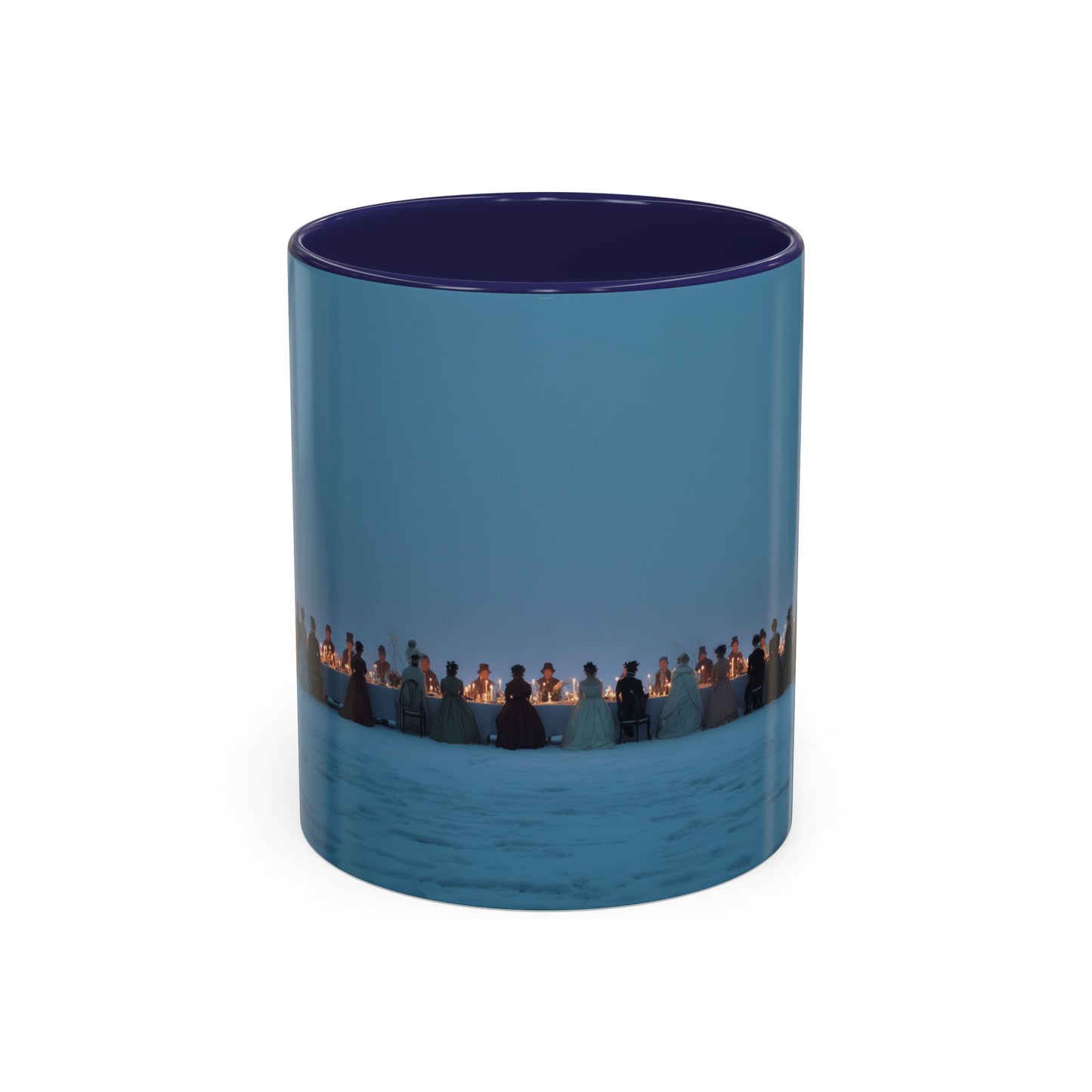 Christmas Dinner Mug (EU) - Holiday Mug, Elegant Classical Music Mug, Community Mug, Celebration Mug, Holiday Traditions Mug