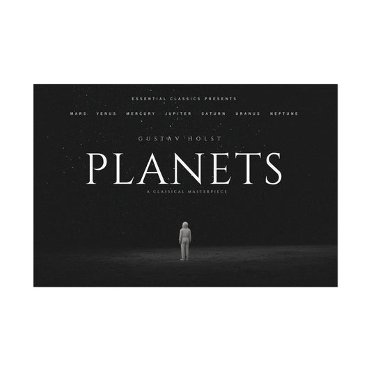 Planets- Gustav Holst Print, Outer Space Poster, Astronaut Print, Adventure Poster, Classical Music Print, Starry Night Poster