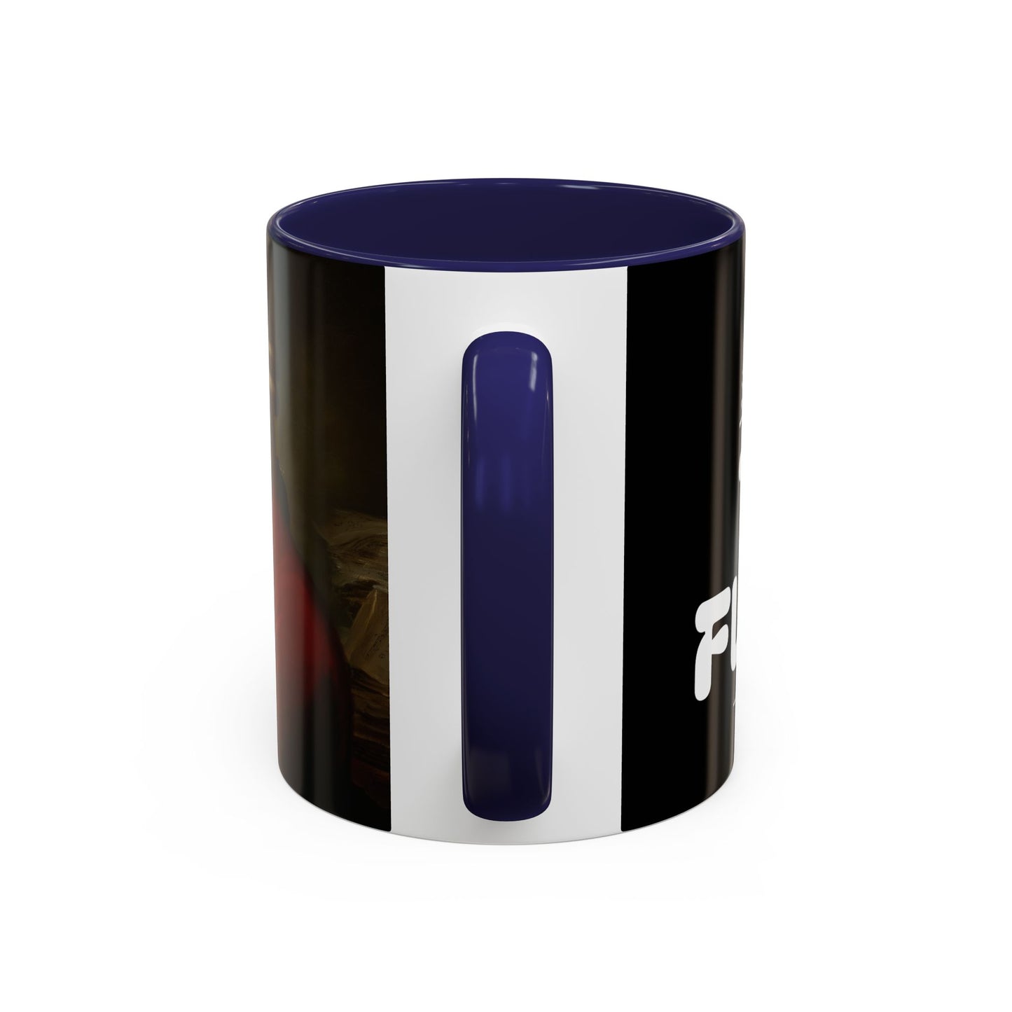 Two Flutes Mug in Black (EU) - Mozart Flute Quote Mug, Mozart Mug, Classical Music Mug, Funny Mozart Quote