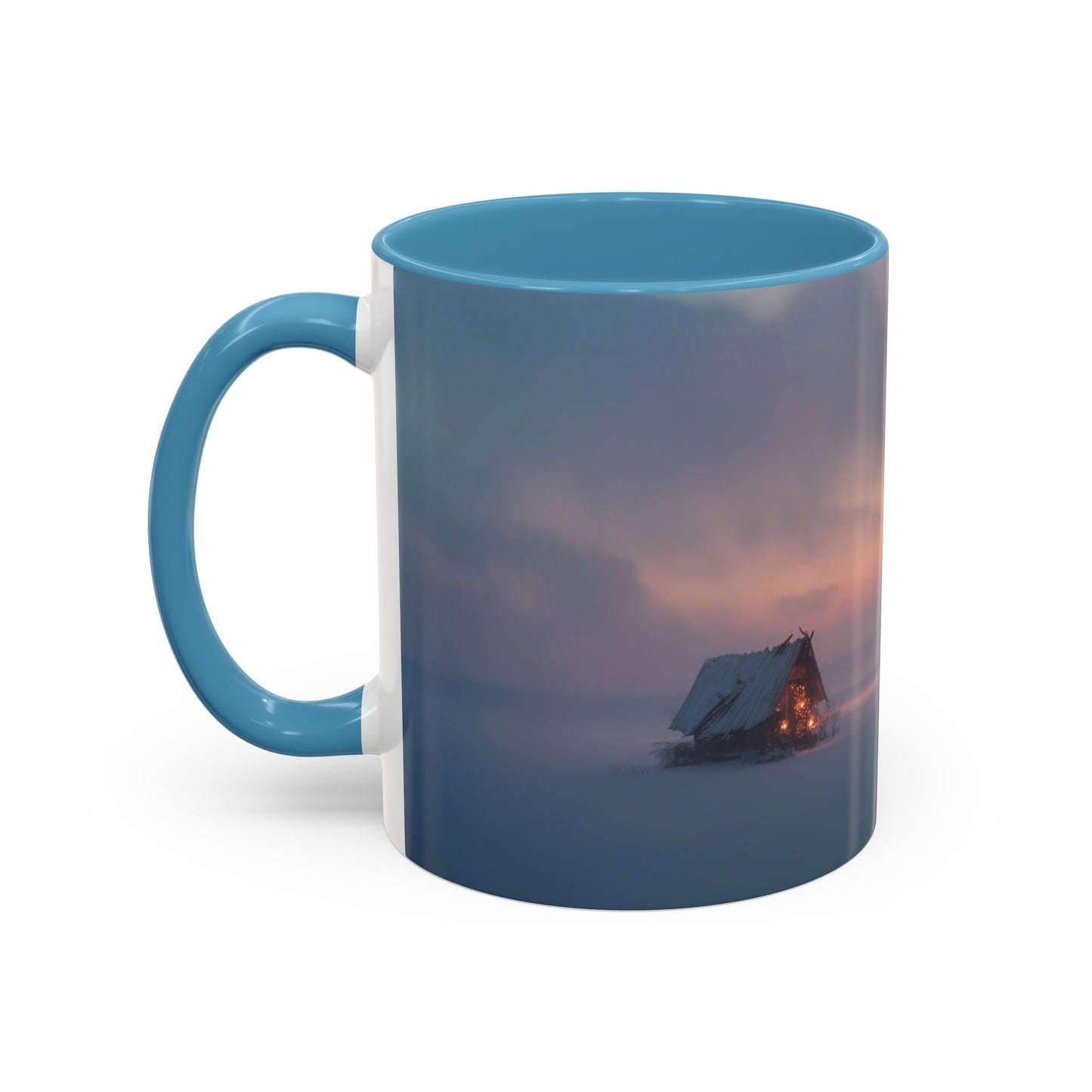 Classical December Mug (USA) - Winter Mug, Winter Sunrise Mug, Peaceful Landscape Mug, Holiday Decor Mug