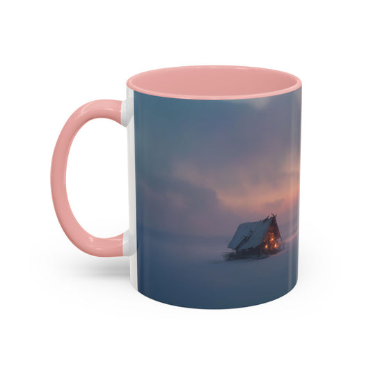 Classical December Mug (USA) - Winter Mug, Winter Sunrise Mug, Peaceful Landscape Mug, Holiday Decor Mug