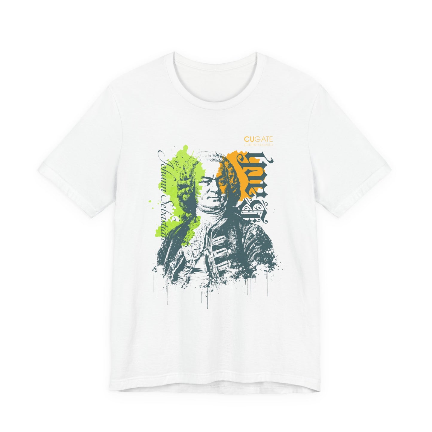 Bach T-Shirt (Light): Classical Music T-Shirt, Bach Shirt, Johann Sebastian Bach Gift