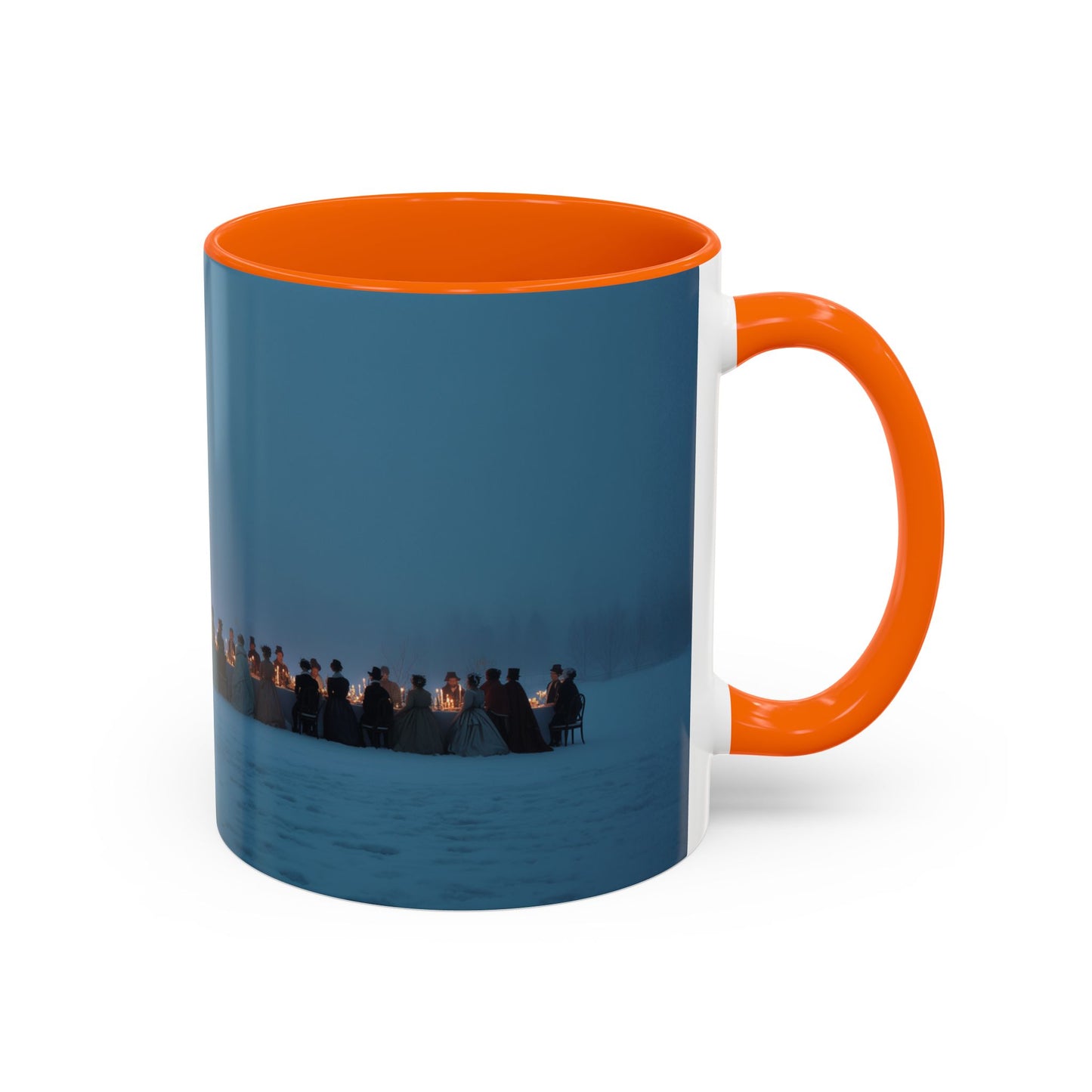Christmas Dinner Mug (USA) - Holiday Mug, Elegant Classical Music Mug, Community Mug, Celebration Mug, Holiday Traditions Mug