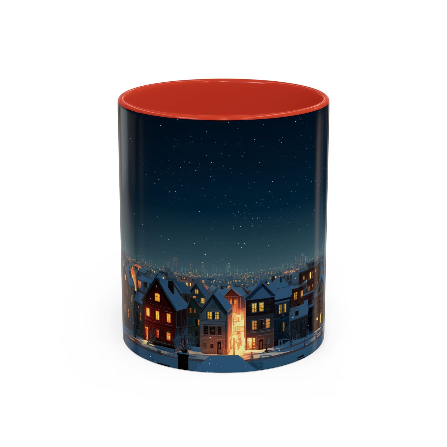 Happy New Year Mug (USA) - Classical Music Celebration Mug, Night Sky Mug, Starry Night Mug, New Year's Resolution Mug
