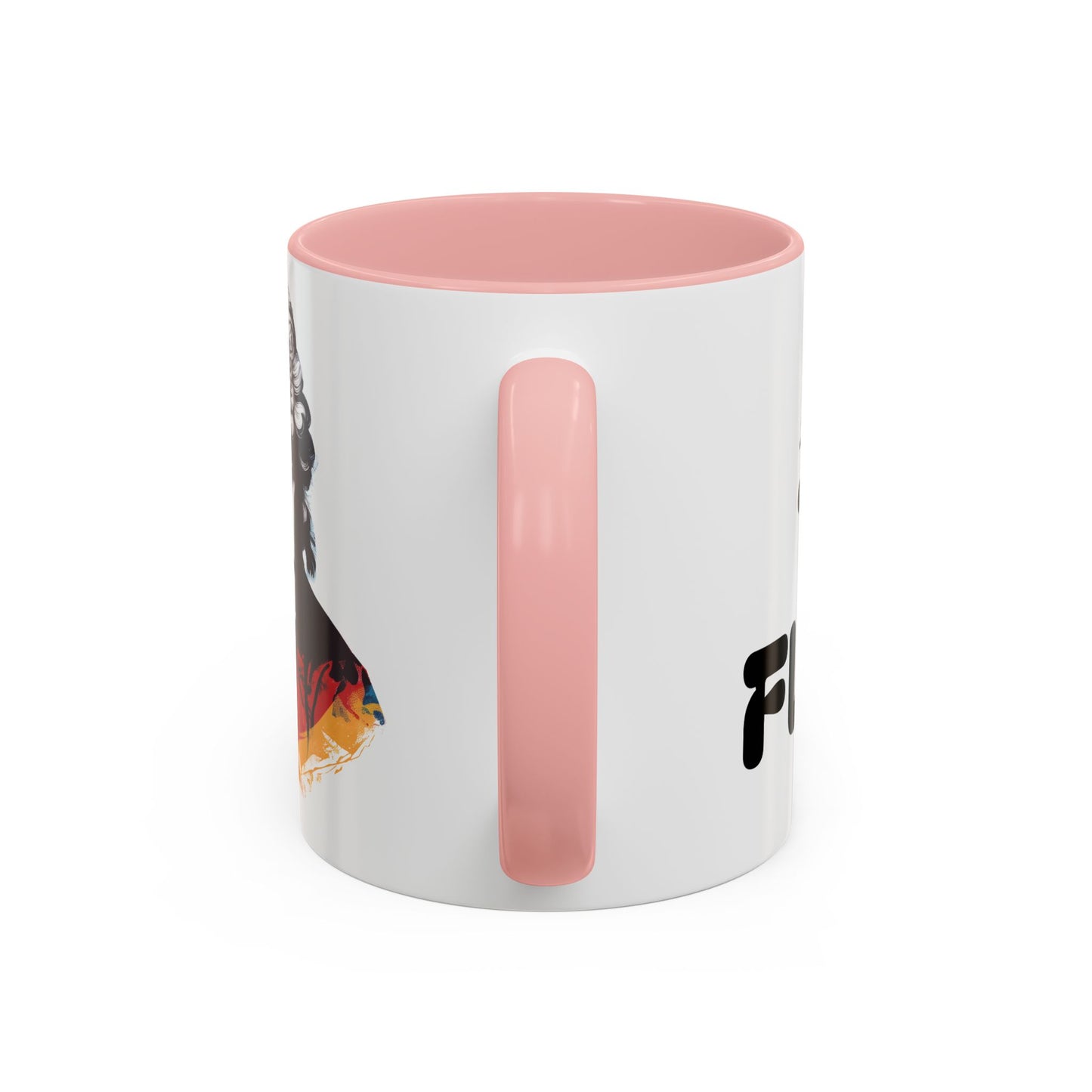 Two Flutes Mug in White (USA) - Mozart Flute Quote Mug, Mozart Mug, Classical Music Mug, Funny Mozart Quote