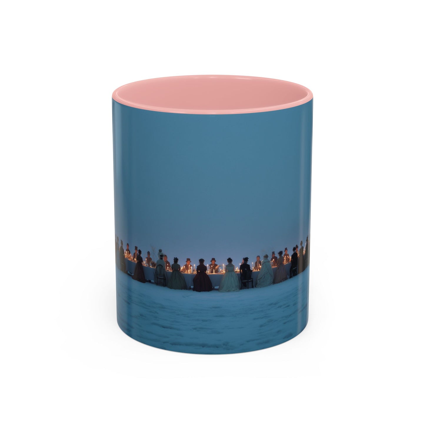 Christmas Dinner Mug (EU) - Holiday Mug, Elegant Classical Music Mug, Community Mug, Celebration Mug, Holiday Traditions Mug