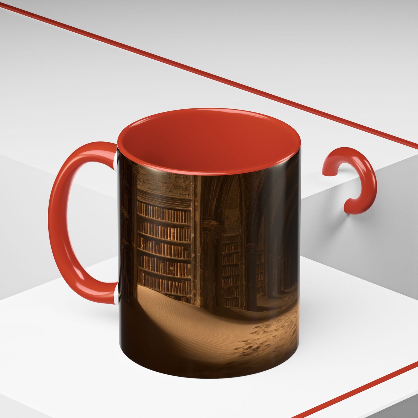 Deep Focus Mug (EU) - Classical Music for Thinking Mug, Peaceful Library Mug, Nature Library Mug, Apocalyptic Library Mug