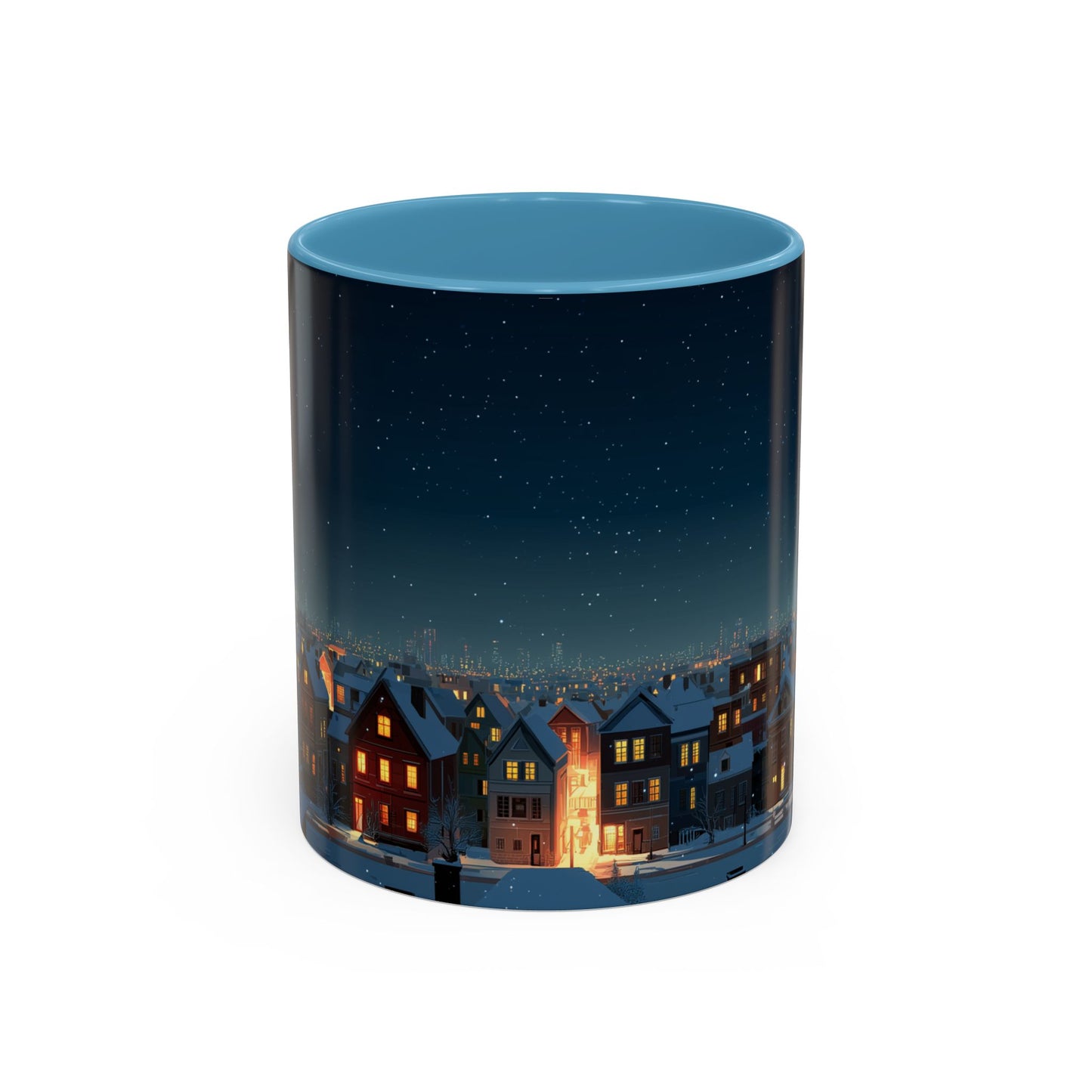 Happy New Year Mug (USA) - Classical Music Celebration Mug, Night Sky Mug, Starry Night Mug, New Year's Resolution Mug