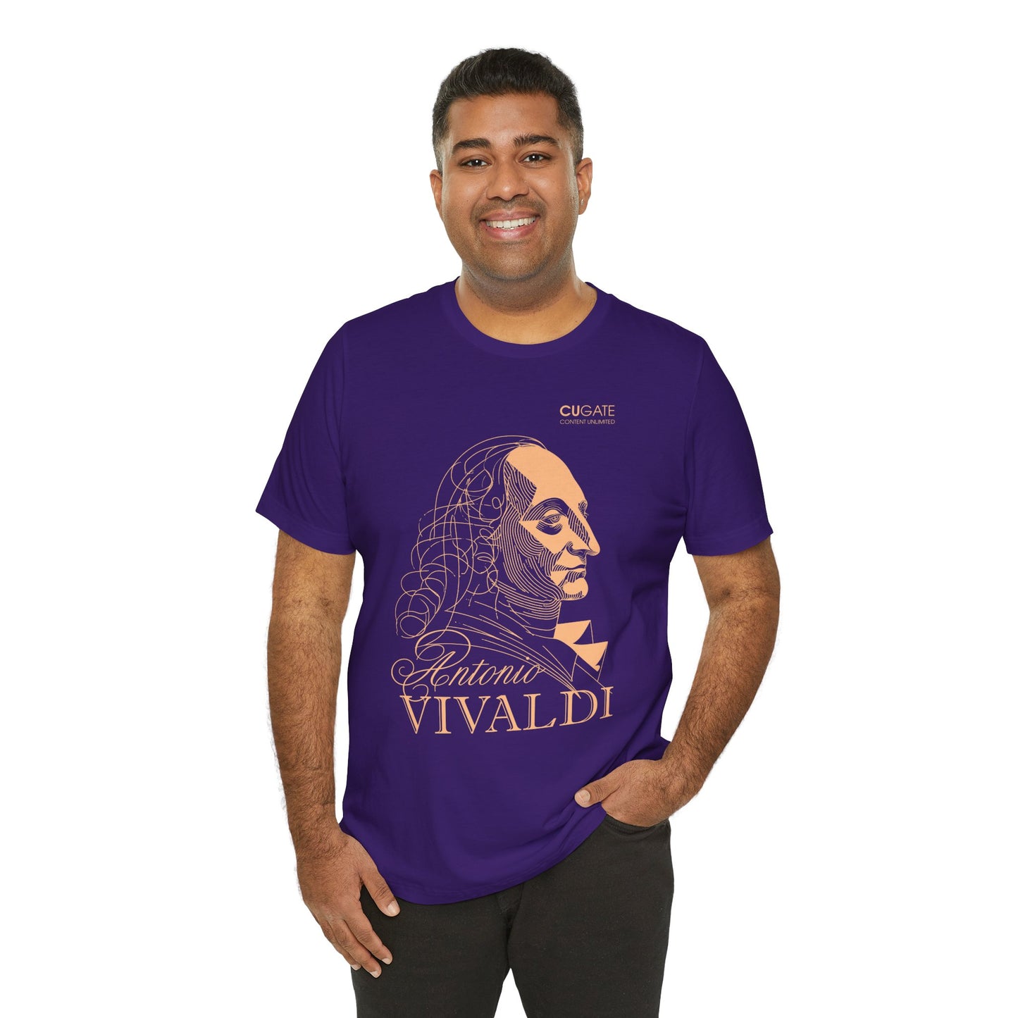 Vivaldi T-Shirt (Dark): Classical Composer T-Shirt, Classical Music Shirt, Antonio Vivaldi Tribute Tee