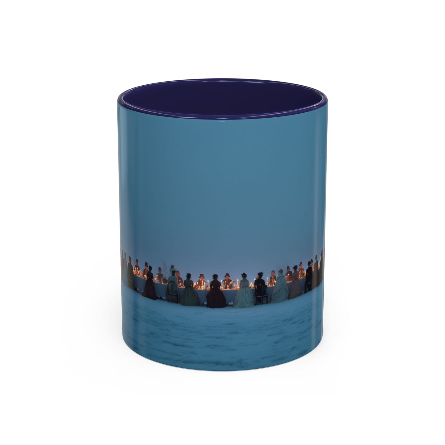 Christmas Dinner Mug (USA) - Holiday Mug, Elegant Classical Music Mug, Community Mug, Celebration Mug, Holiday Traditions Mug