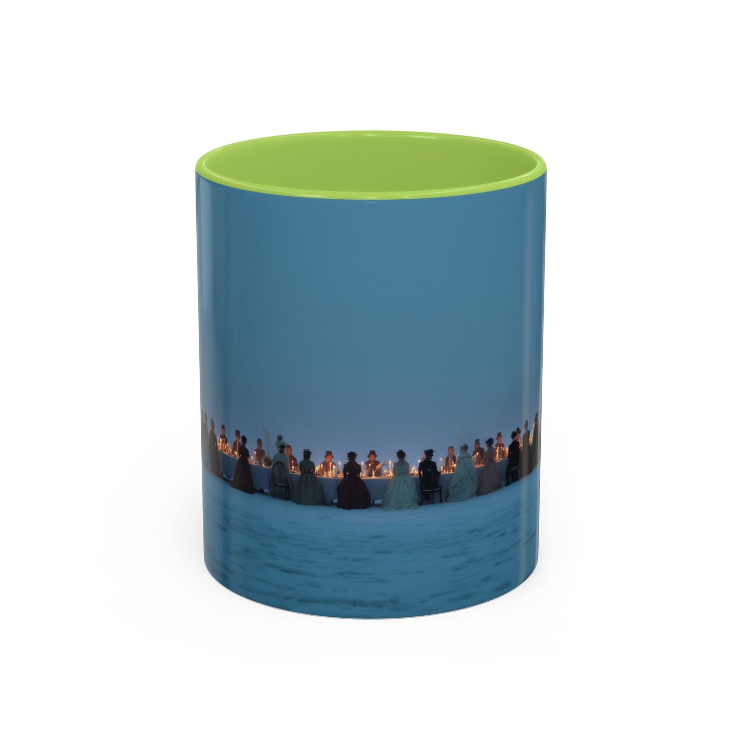 Christmas Dinner Mug (EU) - Holiday Mug, Elegant Classical Music Mug, Community Mug, Celebration Mug, Holiday Traditions Mug