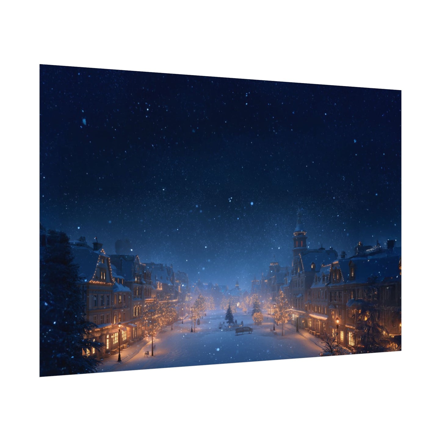Without Words: The Perfect Christmas - Winter Print, Holiday Poster, Snowy Print, Classical Music Inspired Poster, North Pole Print, Christmas Poster