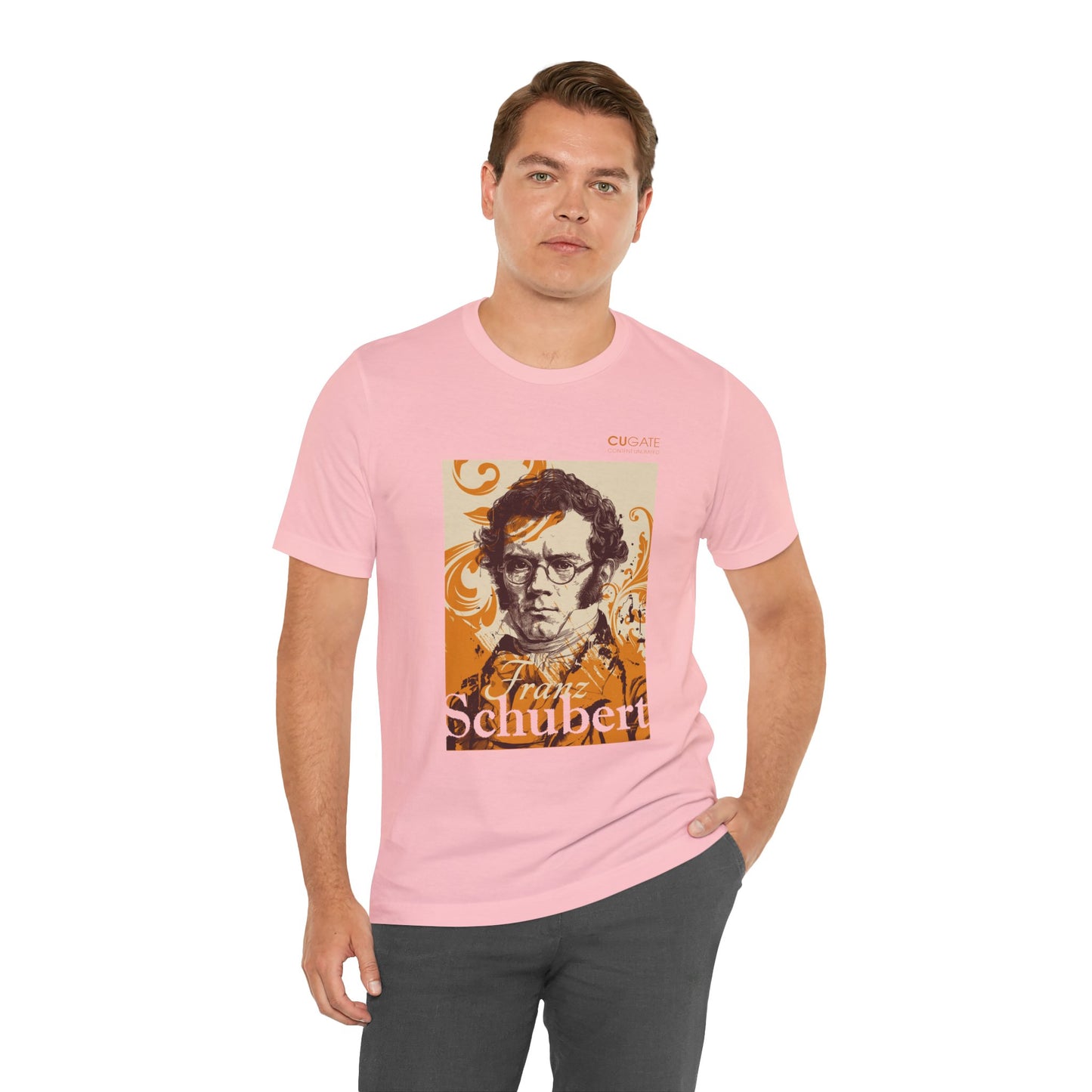 Schubert T-Shirt (Light): Classical Composer T-Shirt, Classical Music Shirt, Franz Schubert Tribute Tee