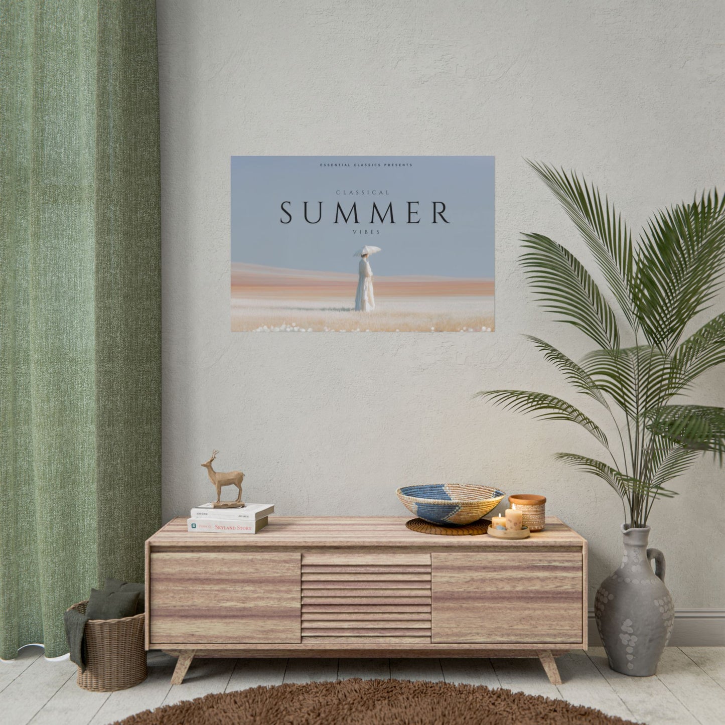 Classical Summer Vibes - Daydream Print, Summer Poster, Summer Lover Print, Mozart Inspired Poster, Vivaldi Inspired Print, Ravel Inspired Poster