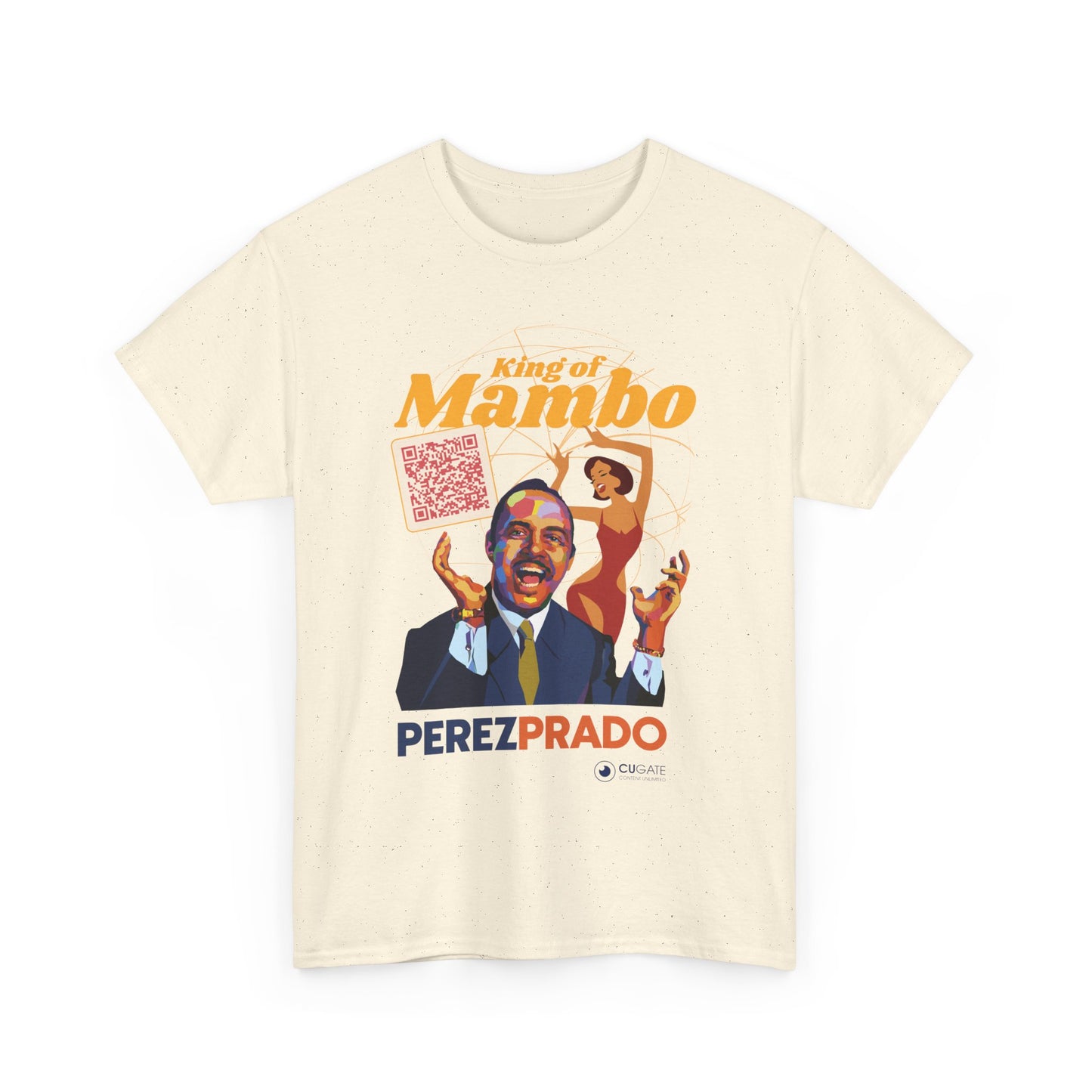 Mambo T-Shirt - Prado Vive T-Shirt, Latin Music T-Shirt (QR-Playlist Included), Latin Music Shirt, Perez Prado Tee