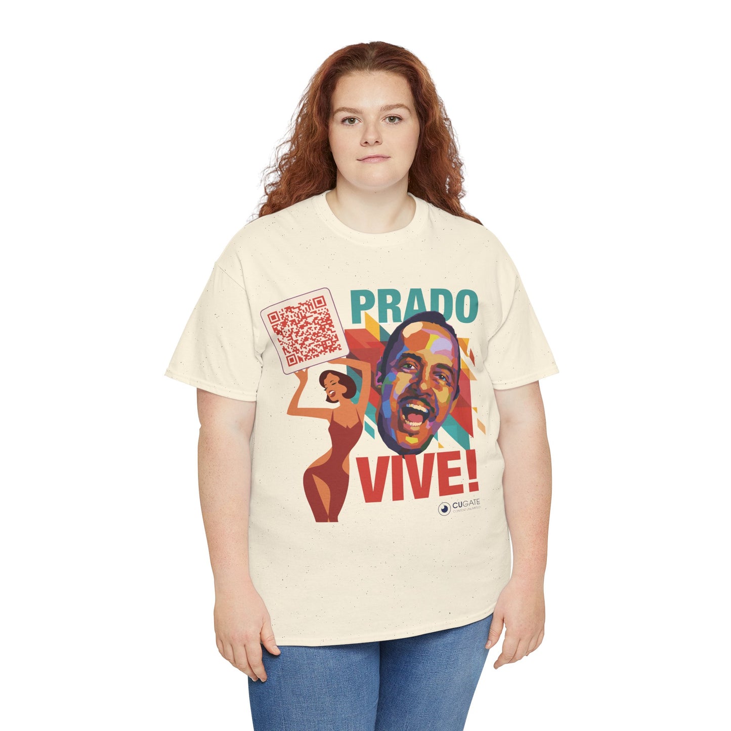 Prado Vive T-Shirt- Mambo T-Shirt, Latin Music T-Shirt (QR-Playlist Included), Playlist Tee