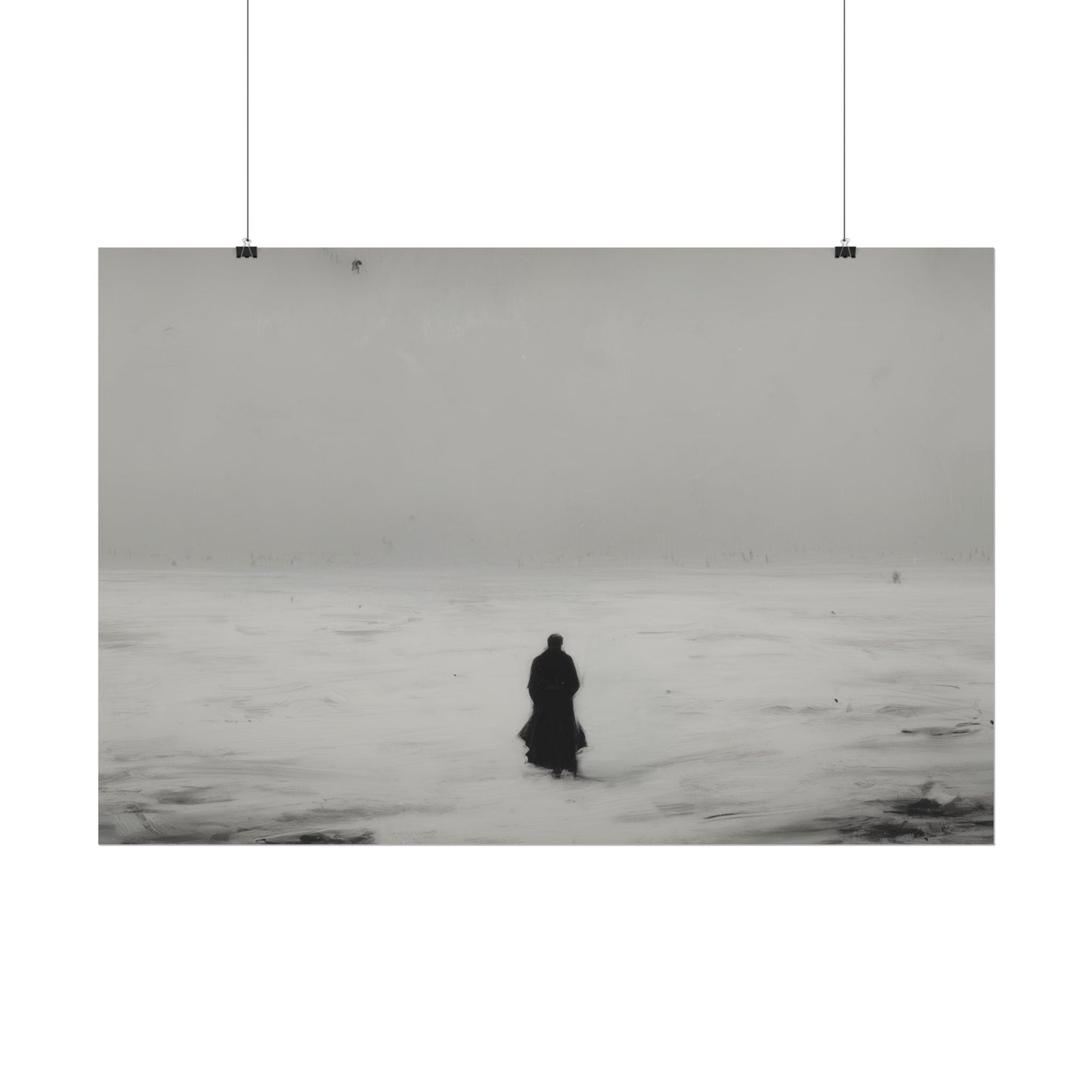 Without Words: A Melancholy Winter - Landscape Poster, Winter Print, Holiday Print, Christmas Poster, Classical Music Print