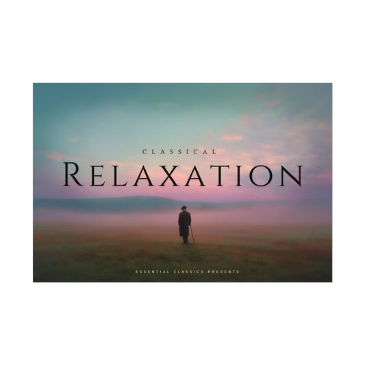 Classical Relaxation - Calming Classical Music Inspired Print, Beethoven Inspired Poster, Self-Care Print, Thoughtful Print, Peaceful Scenery Poster