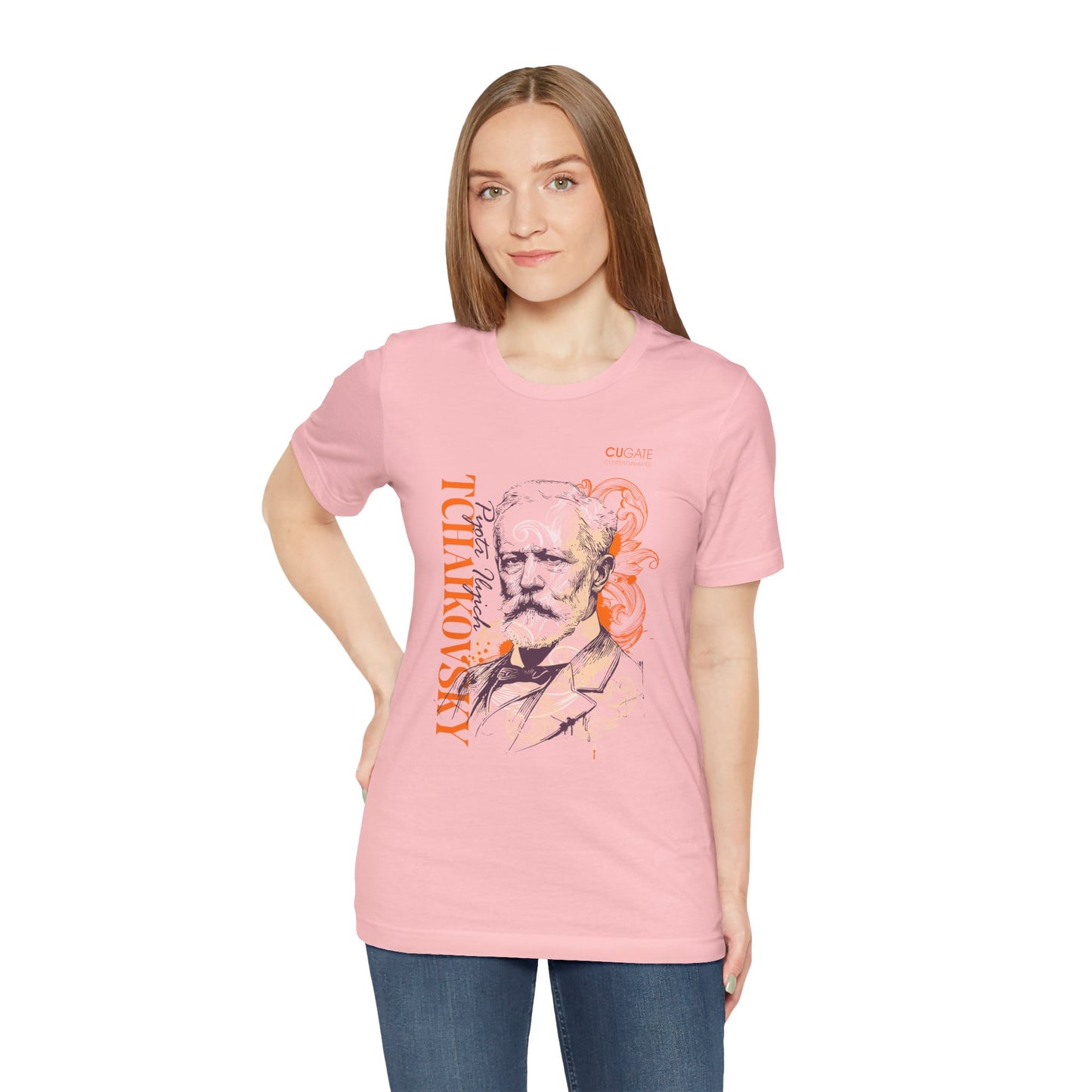 Tchaikovsky T-Shirt (Light): Classical Composer T-Shirt, Classical Music Shirt, Pyotr Ilyich Tchaikovsky Tribute Tee