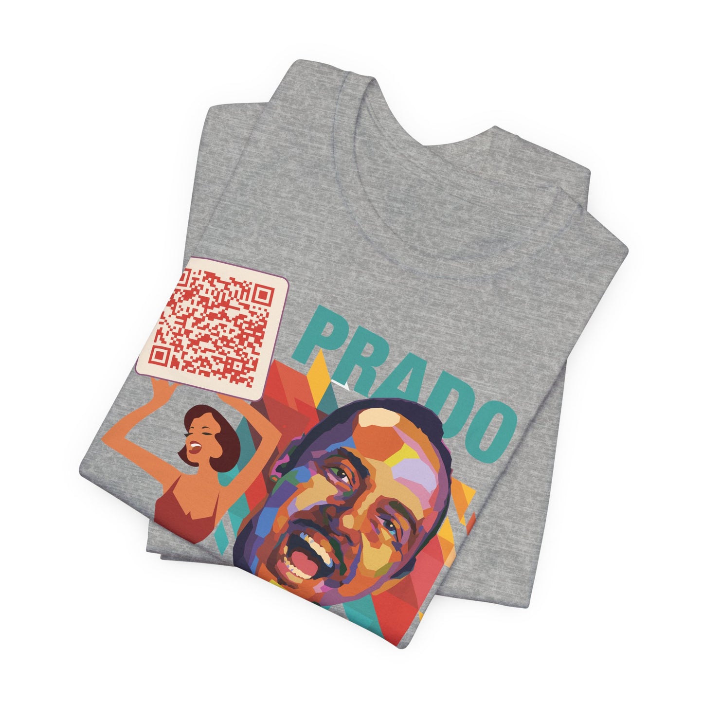 Prado Vive T-Shirt- Mambo T-Shirt, Latin Music T-Shirt (QR-Playlist Included), Playlist Tee