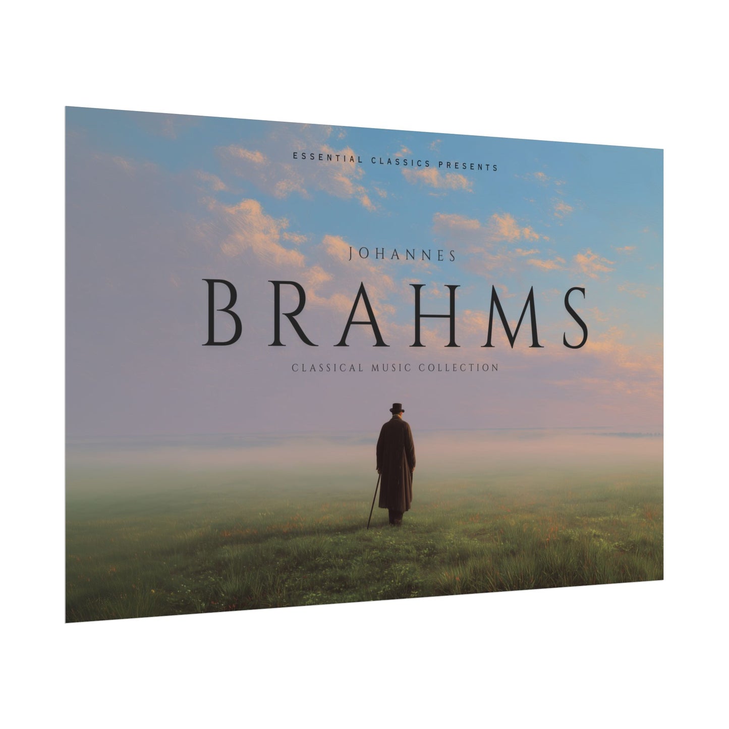 Johannes Brahms - Classical Music Print, Brahms Poster, Symphonic Music Print, Music Lovers Poster