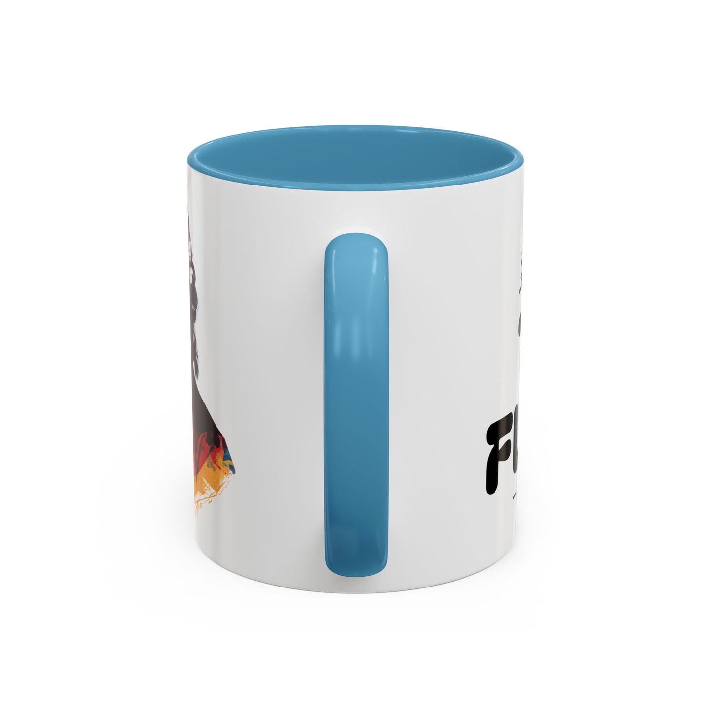 Two Flutes Mug in White (EU) - Mozart Flute Quote Mug, Mozart Mug, Classical Music Mug, Funny Mozart Quote