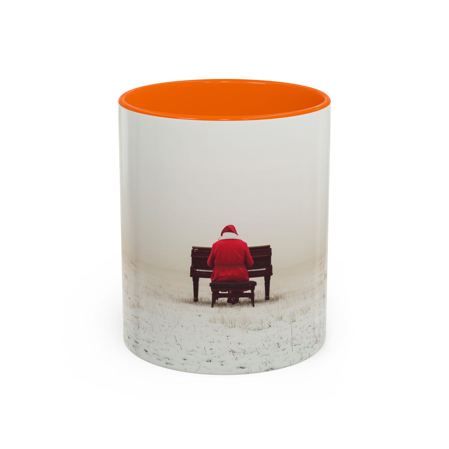 Mozart Christmas Mug (USA) - Santa Mug, Santa Playing Piano Mug, Holiday Mug, Christmas Mug, Winter Mug, Mozart Holiday Mug