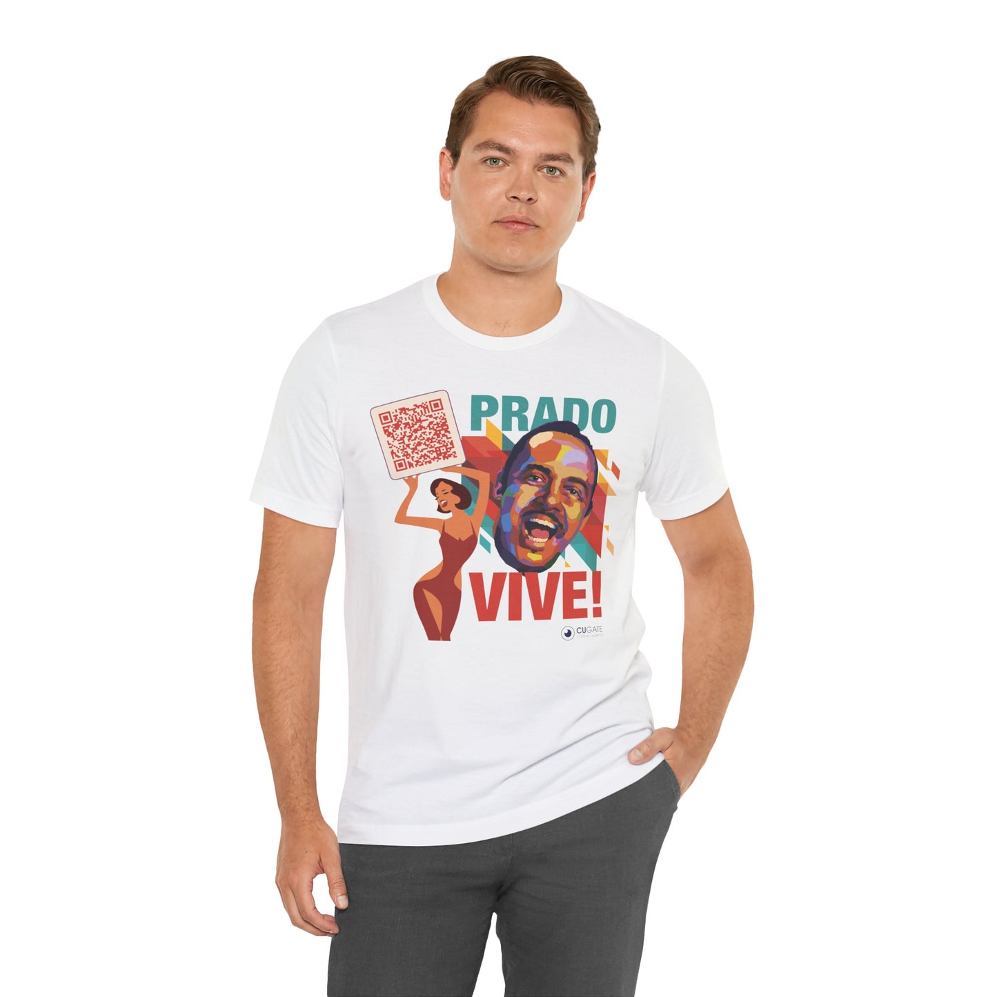 Prado Vive T-Shirt- Mambo T-Shirt, Latin Music T-Shirt (QR-Playlist Included), Playlist Tee