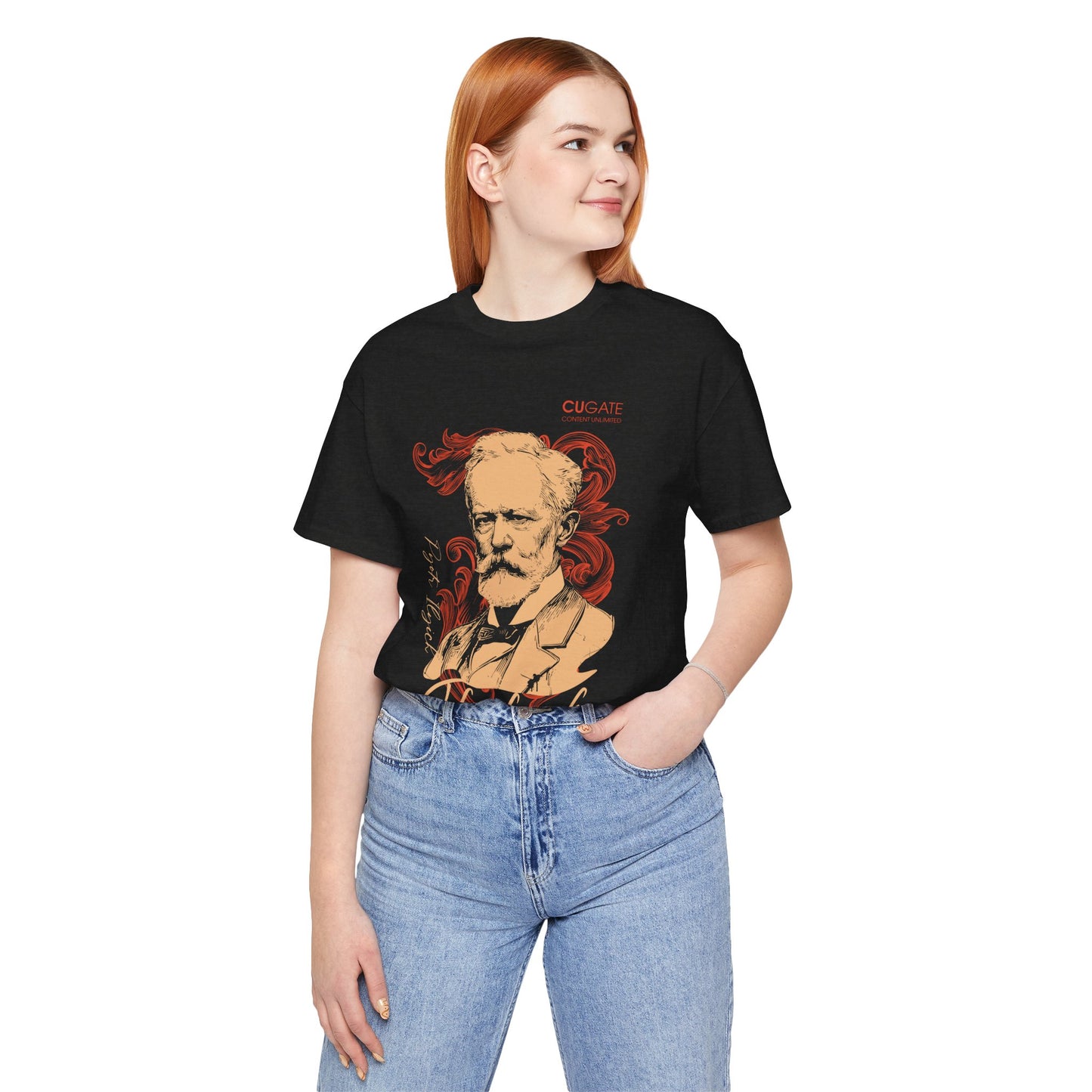 Tchaikovsky T-Shirt (Dark): Classical Composer T-Shirt, Classical Music Shirt, Pyotr Ilyich Tchaikovsky Tribute Tee