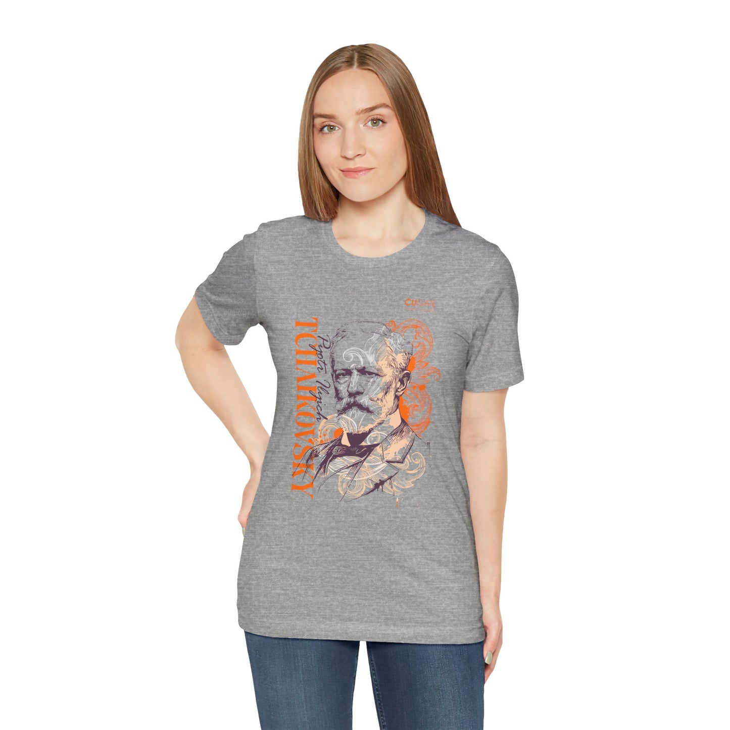 Tchaikovsky T-Shirt (Light): Classical Composer T-Shirt, Classical Music Shirt, Pyotr Ilyich Tchaikovsky Tribute Tee