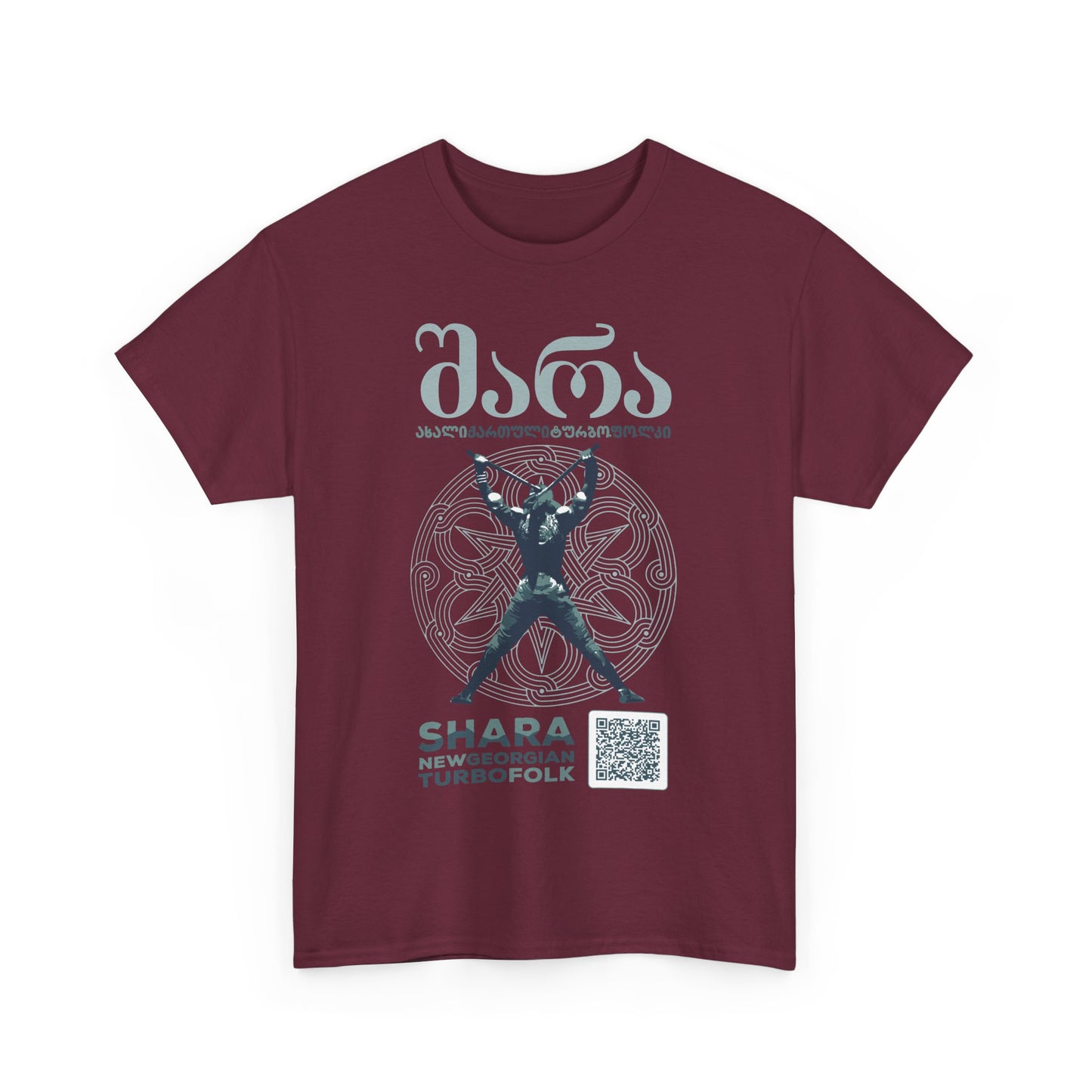 Shara Band T-Shirt - Georgian Turbo Folk (QR), Georgian Folk Music Shirt, Georgian Playlist Shirt, New Georgian Folk Tee