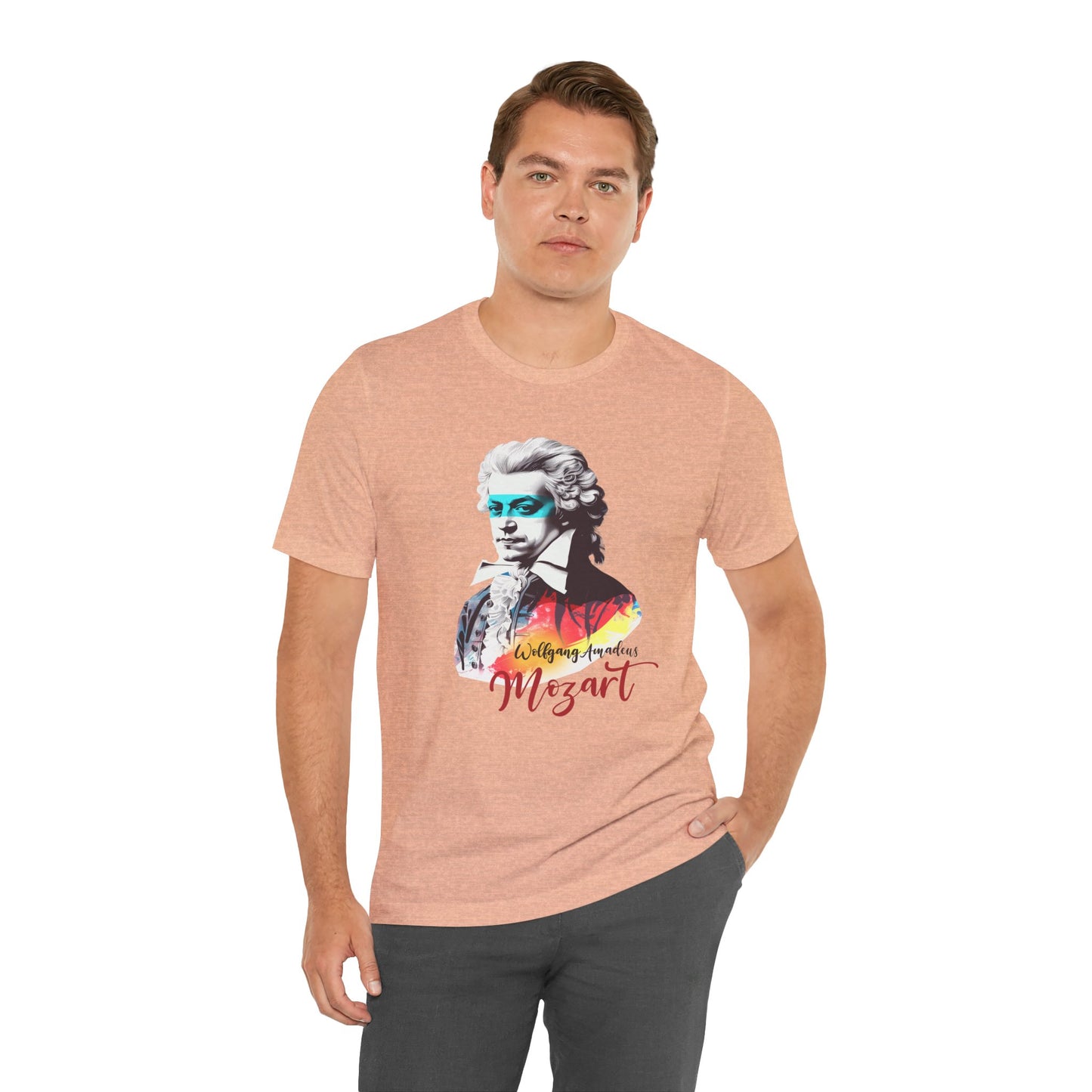 Mozart Mask: Classical Music T-Shirt, Mozart Shirt, Wolfgang Amadeus Mozart Gift, Mozart Tribute Tee