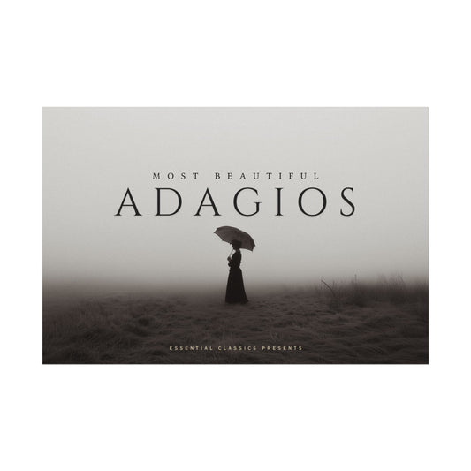 Beautiful Adagios - Moments of Reflection Print, Peace and Quiet Poster, Solitude Print, Rainy Afternoon Poster, Classical Adagios Print