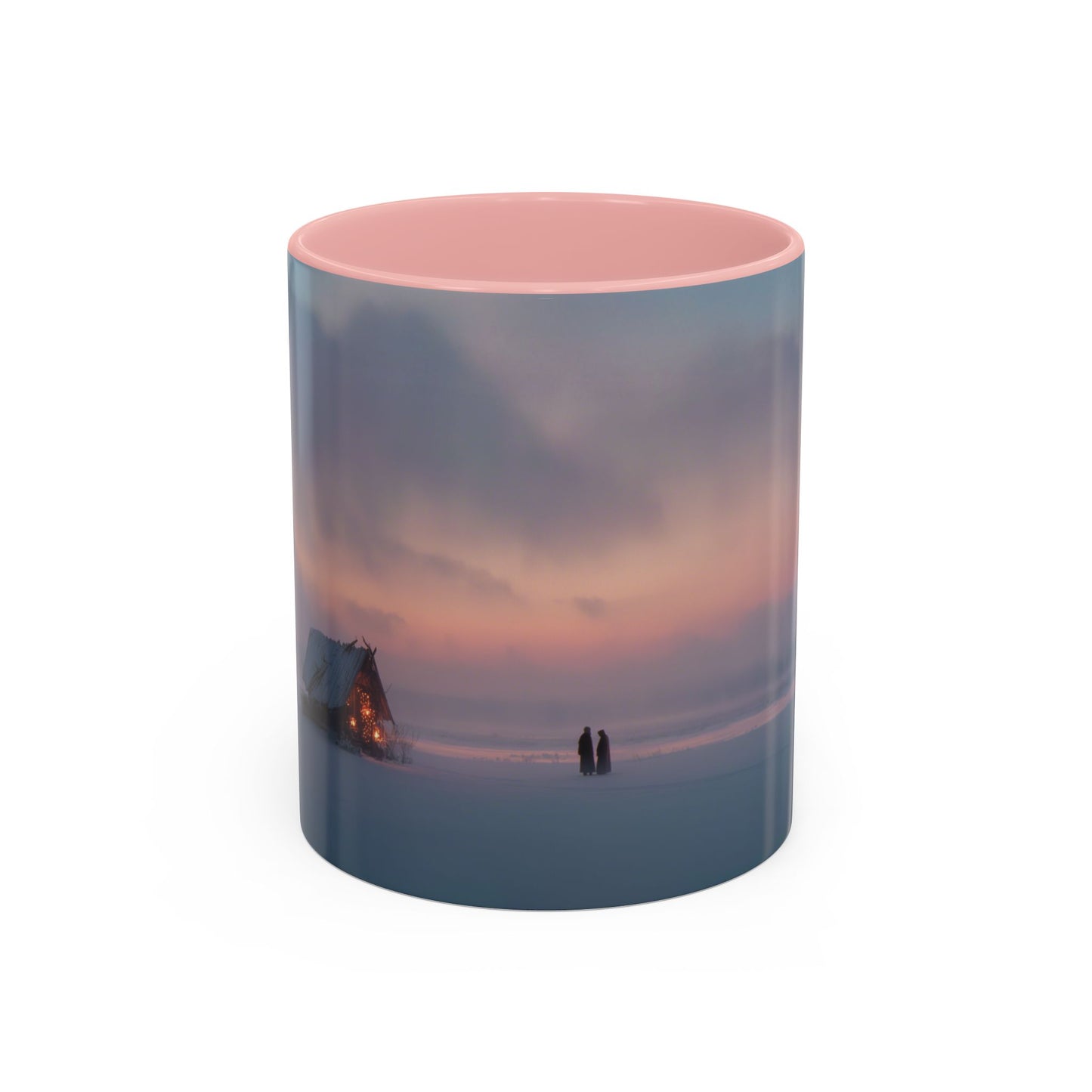 Classical December Mug (EU) - Winter Mug, Winter Sunrise Mug, Peaceful Landscape Mug, Holiday Decor Mug