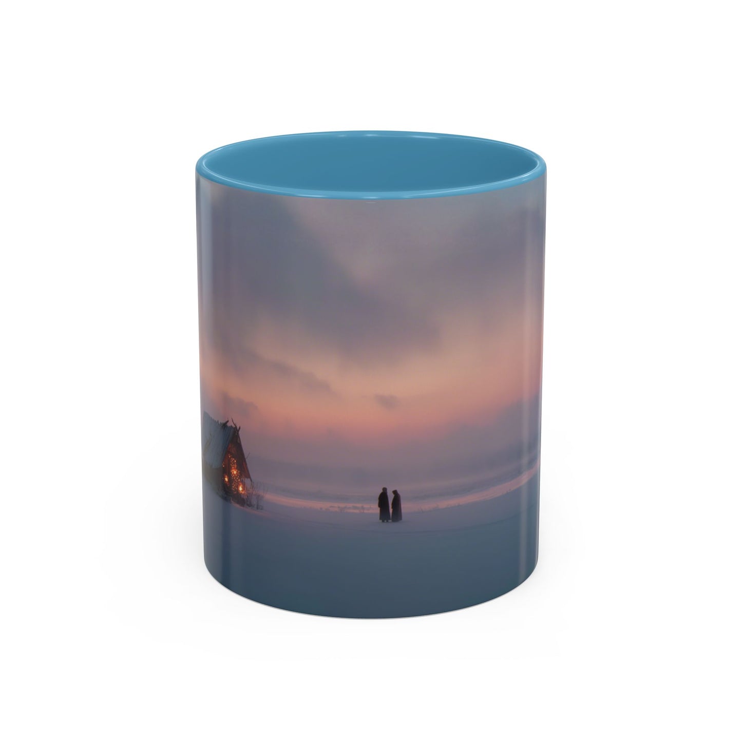 Classical December Mug (USA) - Winter Mug, Winter Sunrise Mug, Peaceful Landscape Mug, Holiday Decor Mug