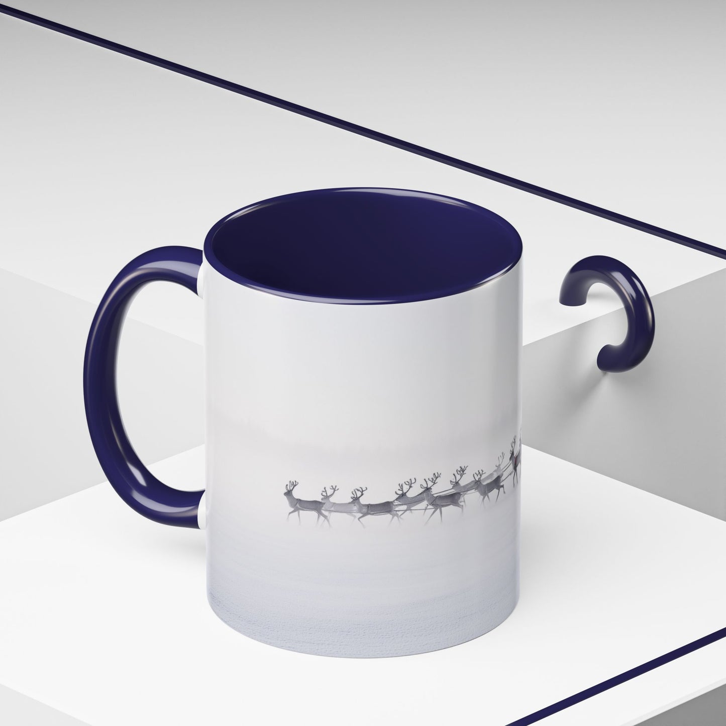 Christmas with Tchaikovsky Mug (EU)- Santa Sleigh Mug, Reindeer Mug, Santa Mug, Tchaikovsky Mug, Winter Mug, North Pole Mug
