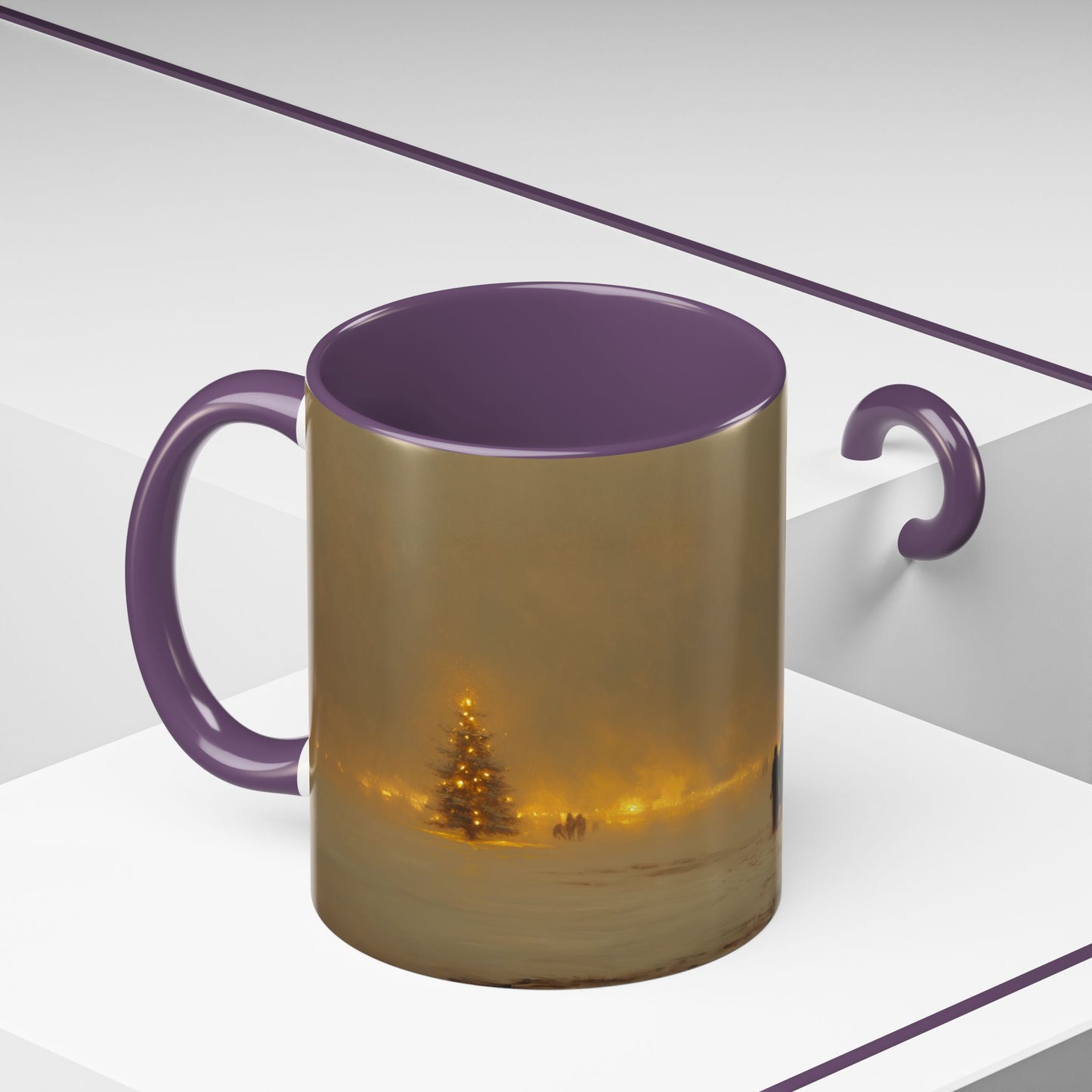 Romantic Christmas Mug (EU) - Classical Music Inspired Mug, Winter Wonderland Mug, Christmas Mug, Winter Mug, Christmas Lights Mug