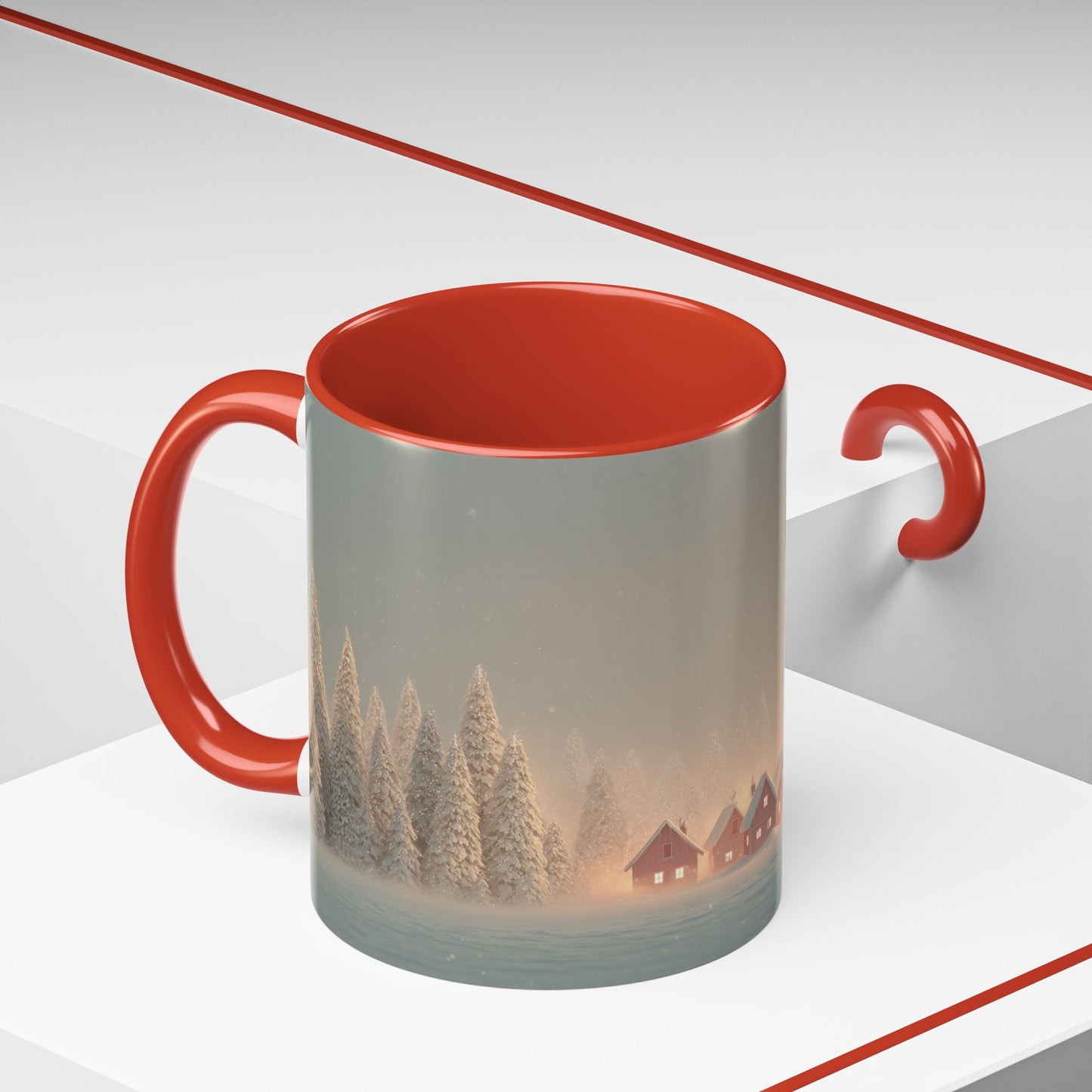 Christmas with Strauss Mug (EU) - Classical Christmas Mug, Christmas Countryside Mug, Holiday Classics Mug, Richard Strauss Inspired Mug