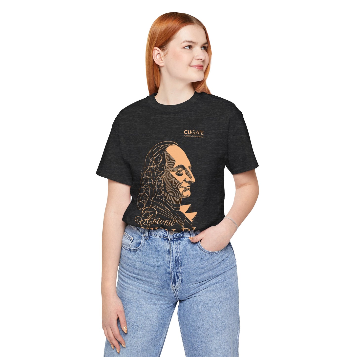 Vivaldi T-Shirt (Dark): Classical Composer T-Shirt, Classical Music Shirt, Antonio Vivaldi Tribute Tee