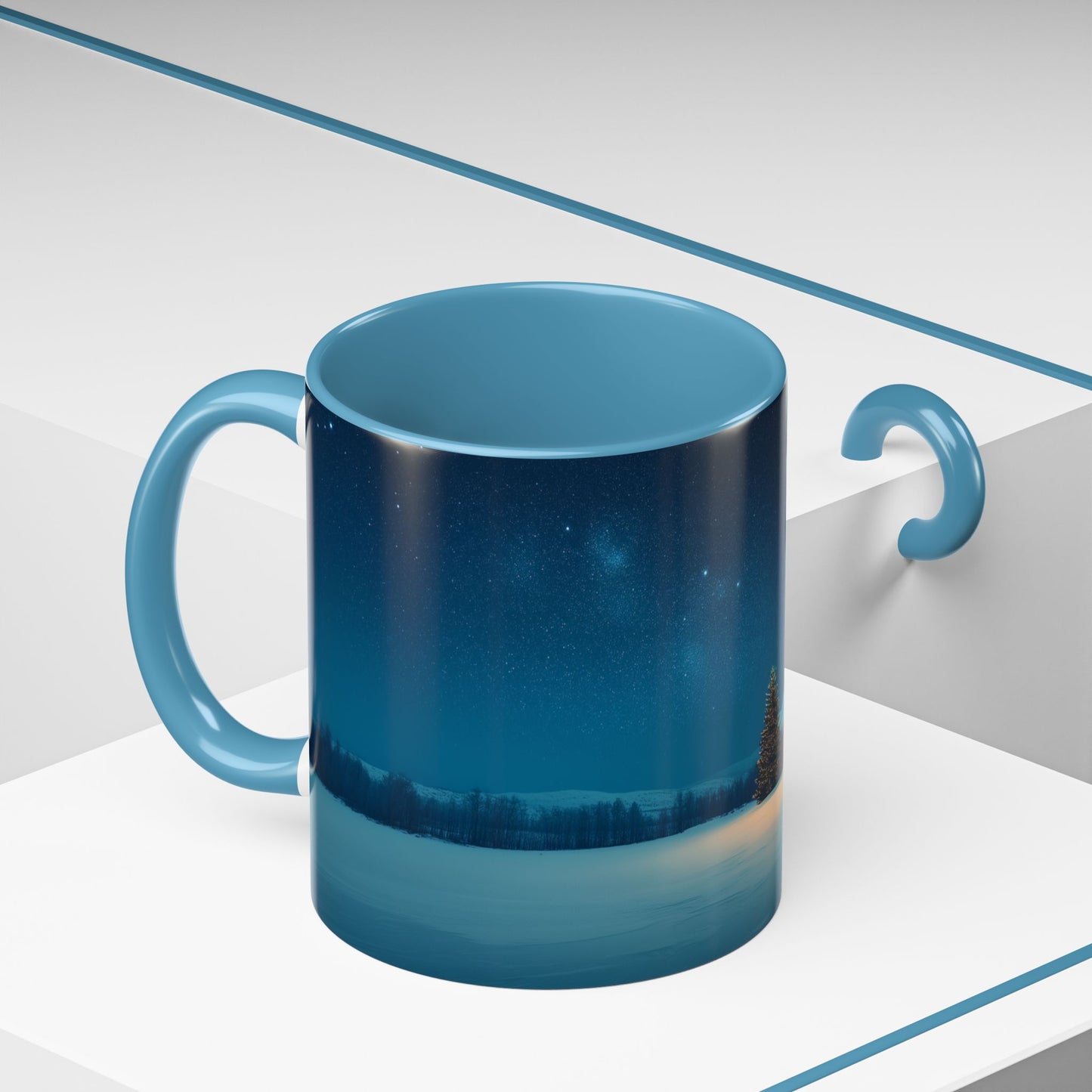 Classical Christmas Mug (EU)- Winter Hut Mug, Christmas Mug, North Pole Mug, Classical Music Mug, Christmas Decor Mug