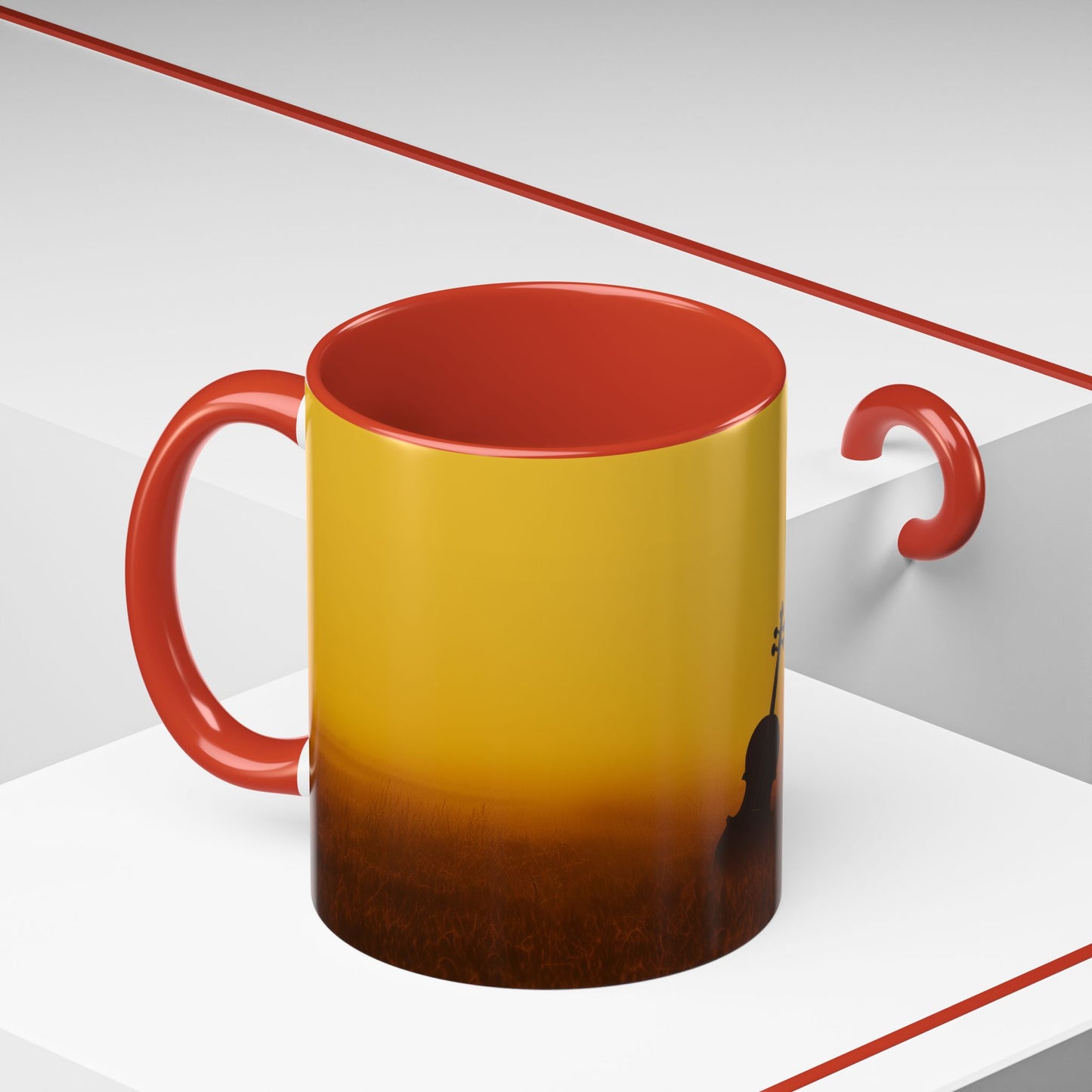 Summer & Strings Mug (EU) - Classical Violin Poster, Summer Print, Classical Music Print, Calm Music Poster, Stings Lovers Print