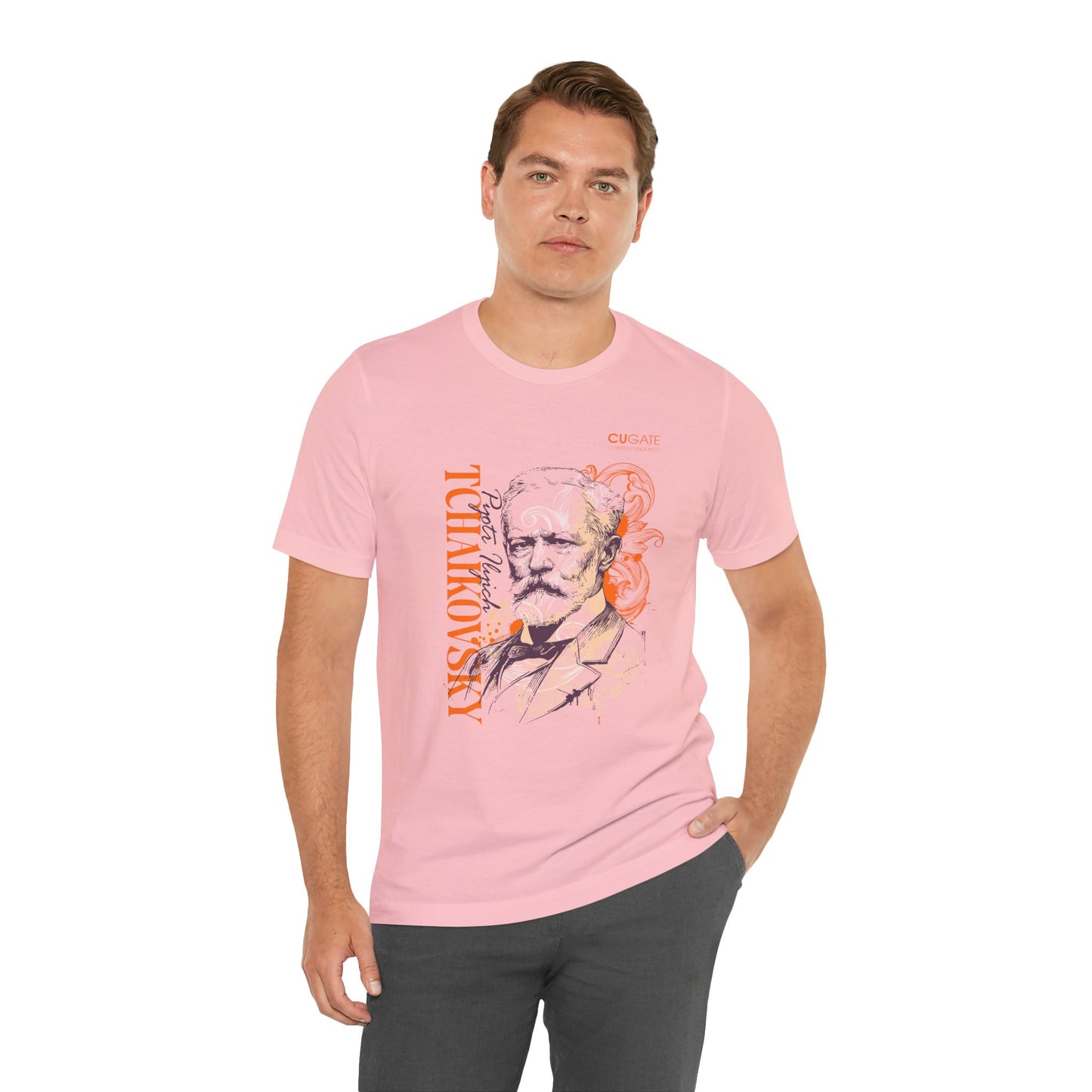 Tchaikovsky T-Shirt (Light): Classical Composer T-Shirt, Classical Music Shirt, Pyotr Ilyich Tchaikovsky Tribute Tee