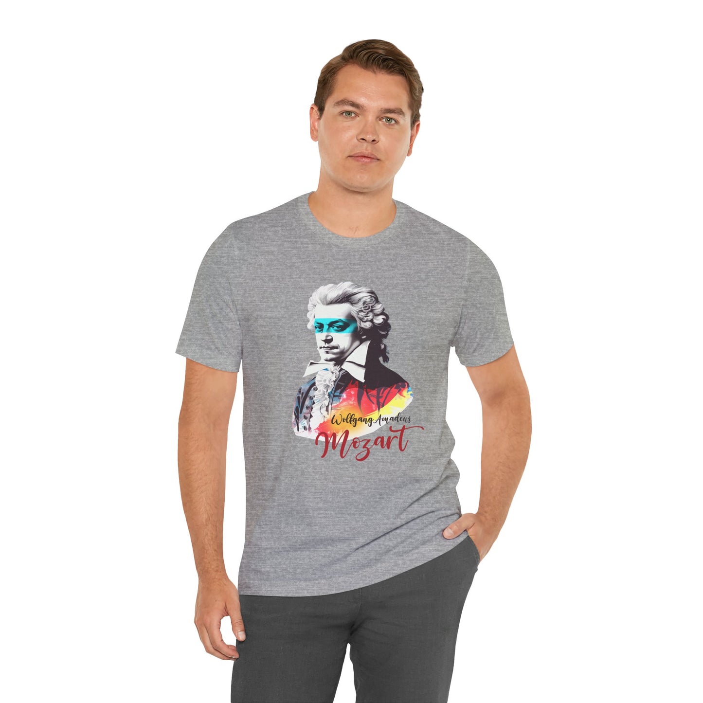 Mozart Mask: Classical Music T-Shirt, Mozart Shirt, Wolfgang Amadeus Mozart Gift, Mozart Tribute Tee