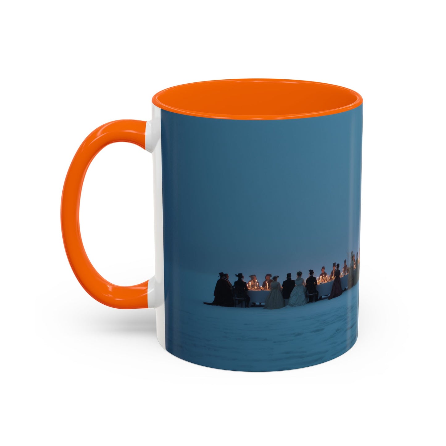 Christmas Dinner Mug (USA) - Holiday Mug, Elegant Classical Music Mug, Community Mug, Celebration Mug, Holiday Traditions Mug