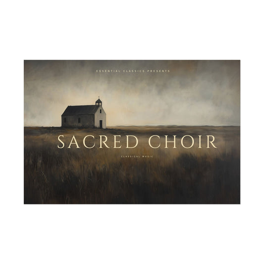 Sacred Classical Music Print- Peaceful Art Print, Tranquil Poster, Choral Music Poster