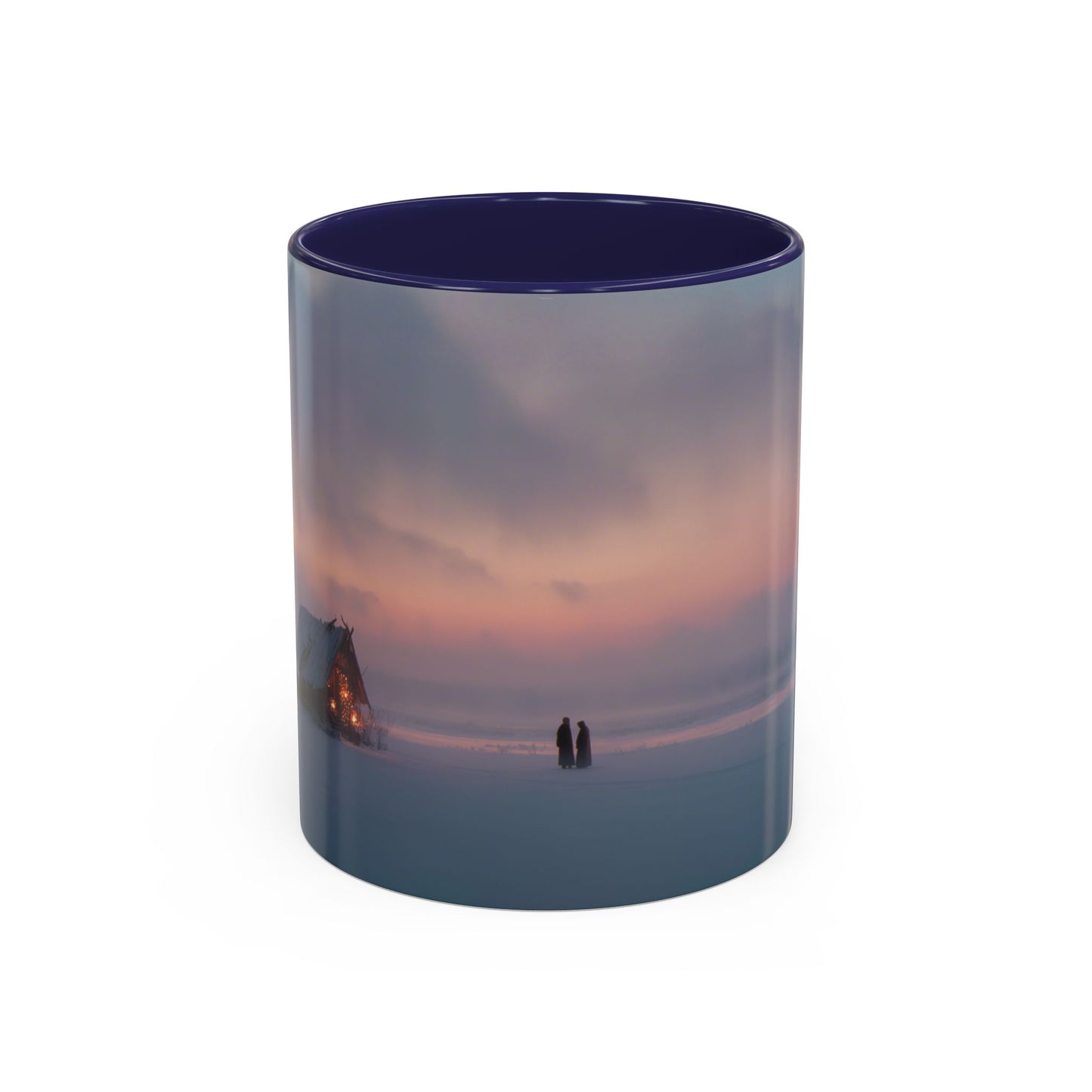 Classical December Mug (USA) - Winter Mug, Winter Sunrise Mug, Peaceful Landscape Mug, Holiday Decor Mug