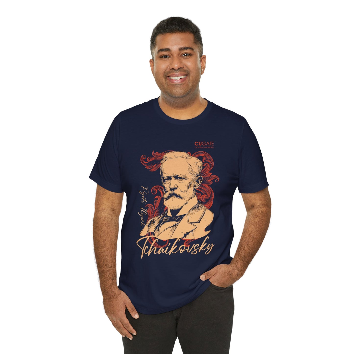 Tchaikovsky T-Shirt (Dark): Classical Composer T-Shirt, Classical Music Shirt, Pyotr Ilyich Tchaikovsky Tribute Tee
