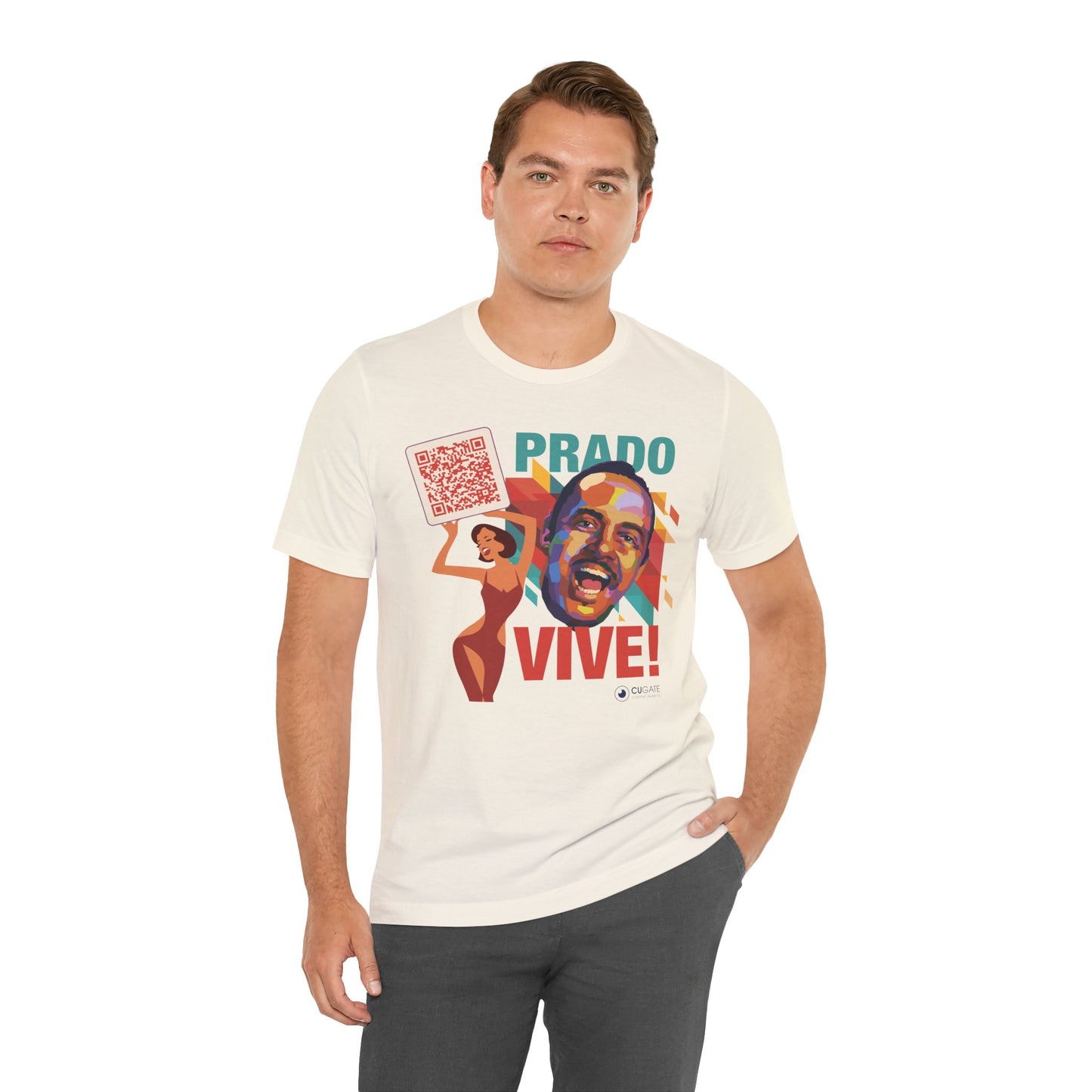 Prado Vive T-Shirt- Mambo T-Shirt, Latin Music T-Shirt (QR-Playlist Included), Playlist Tee